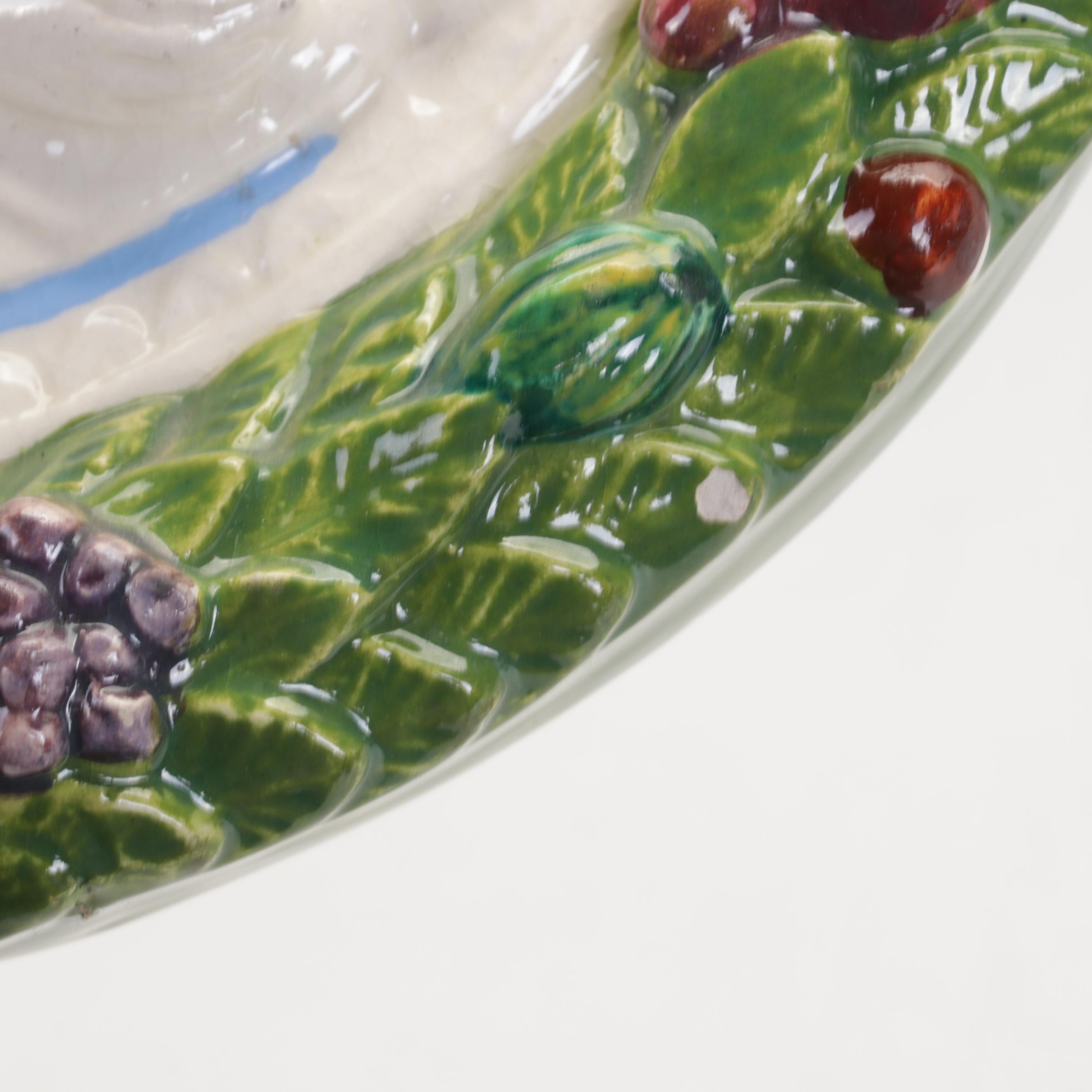 Italian Della Robbia Style Ceramic Icon Plaques