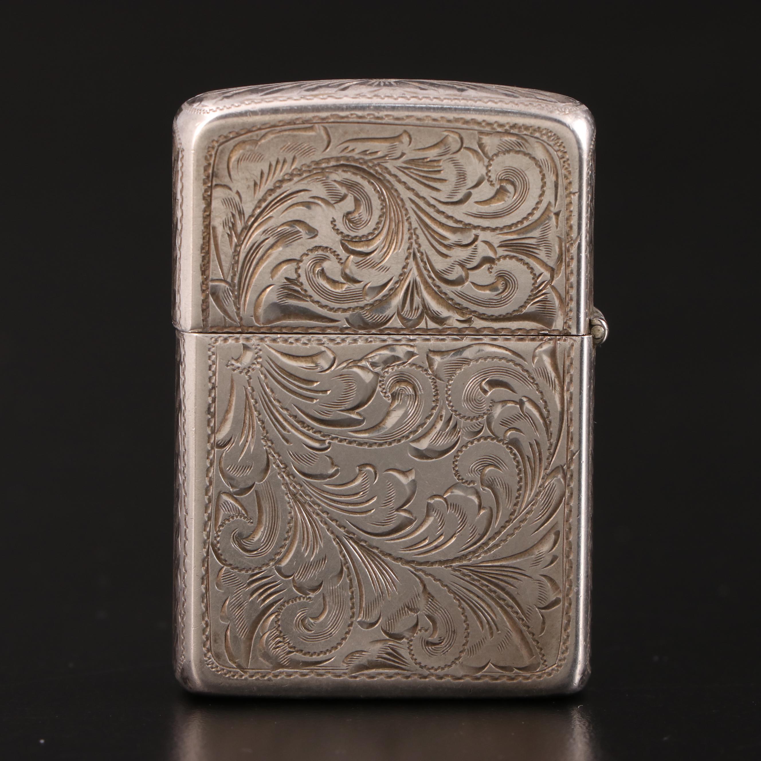 Zippo Western Sterling Silver Lighter Cover