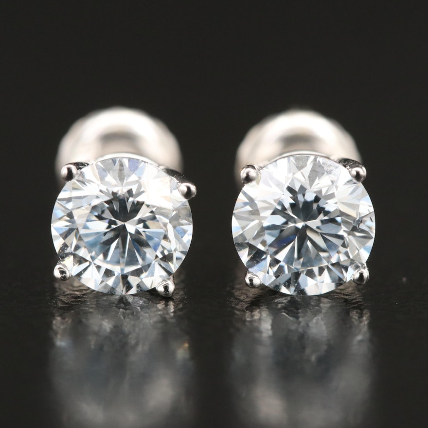 14K 1.75 CTW Lab Grown Diamond Stud Earrings