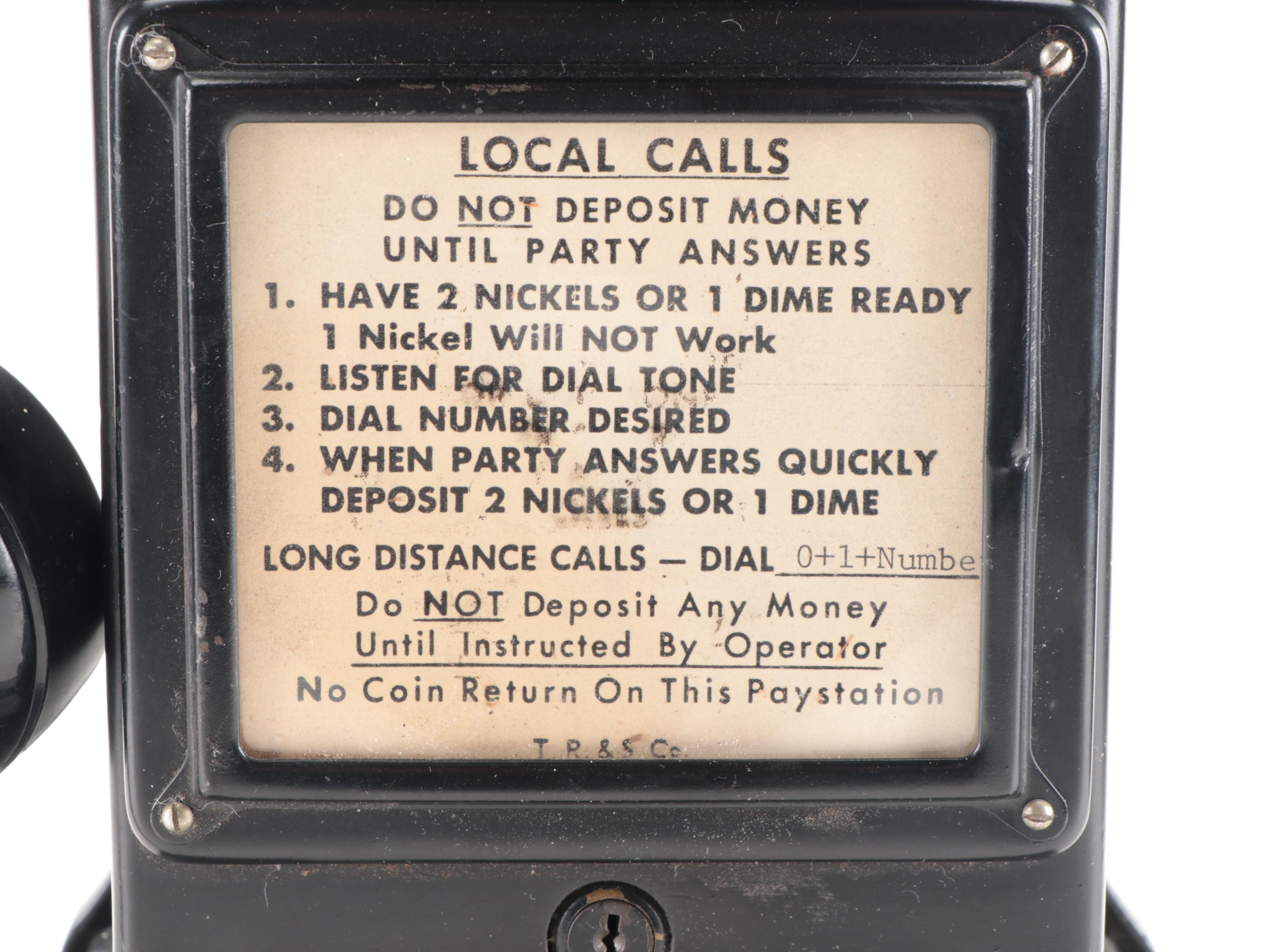 Automatic Electric Company Rotary Dial Pay Telephone