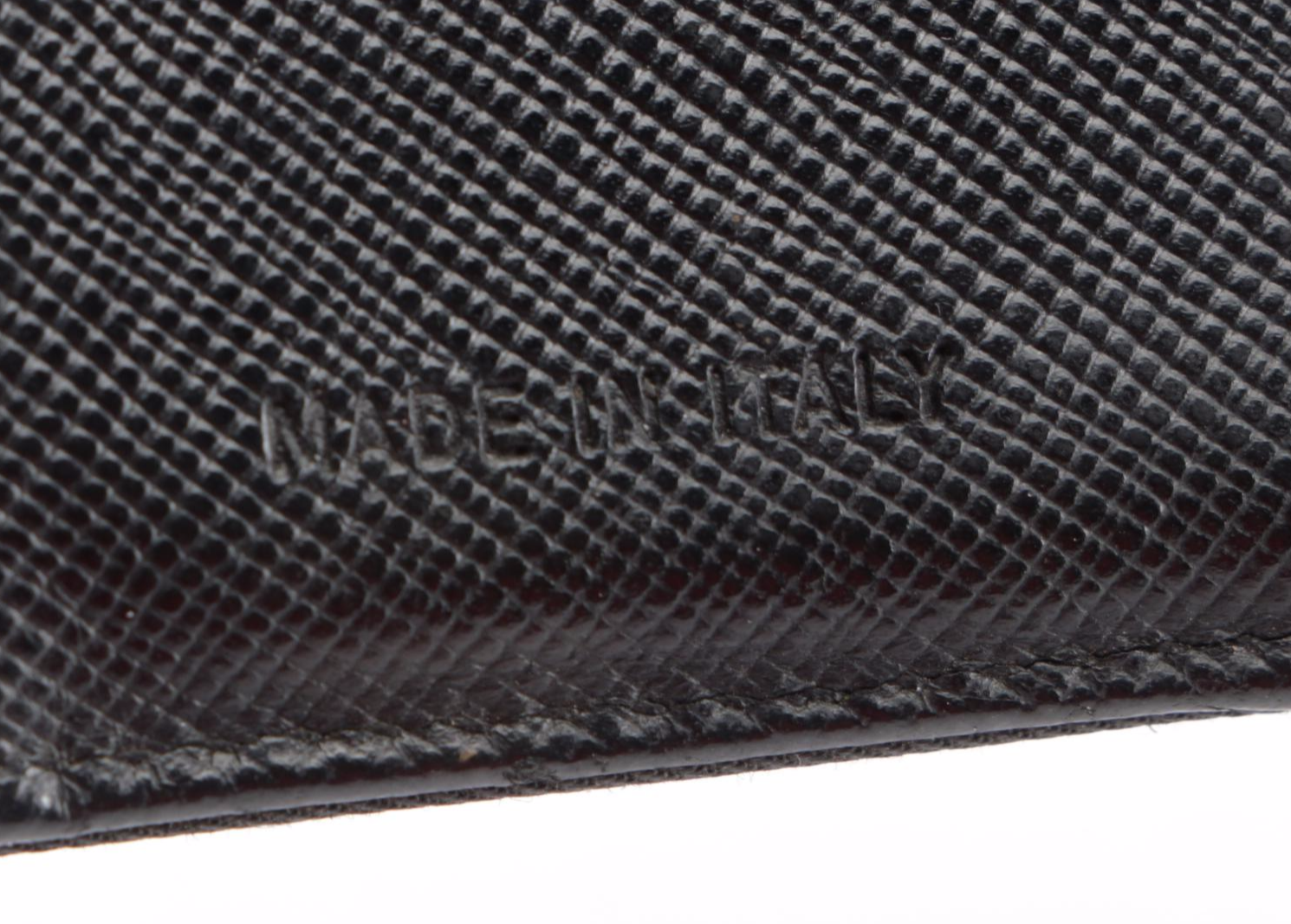 Prada Compact Trifold Wallet Black Nylon and Saffiano Leather