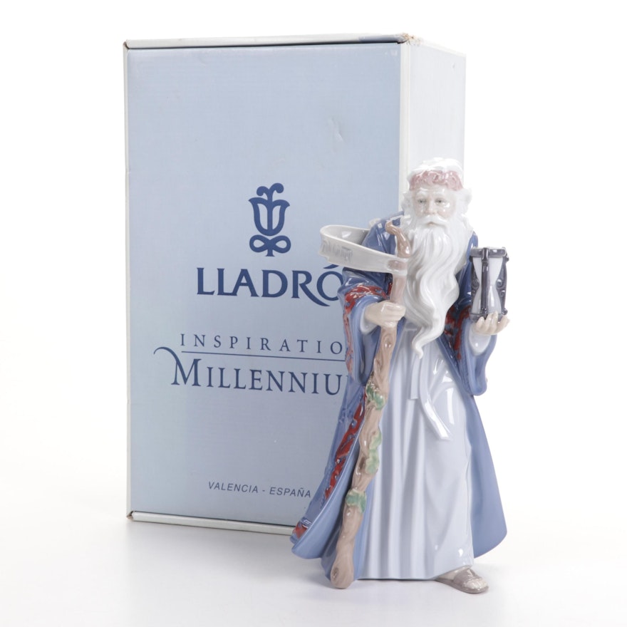 Lladro "Father Time" Porcelain Figurine, 1999