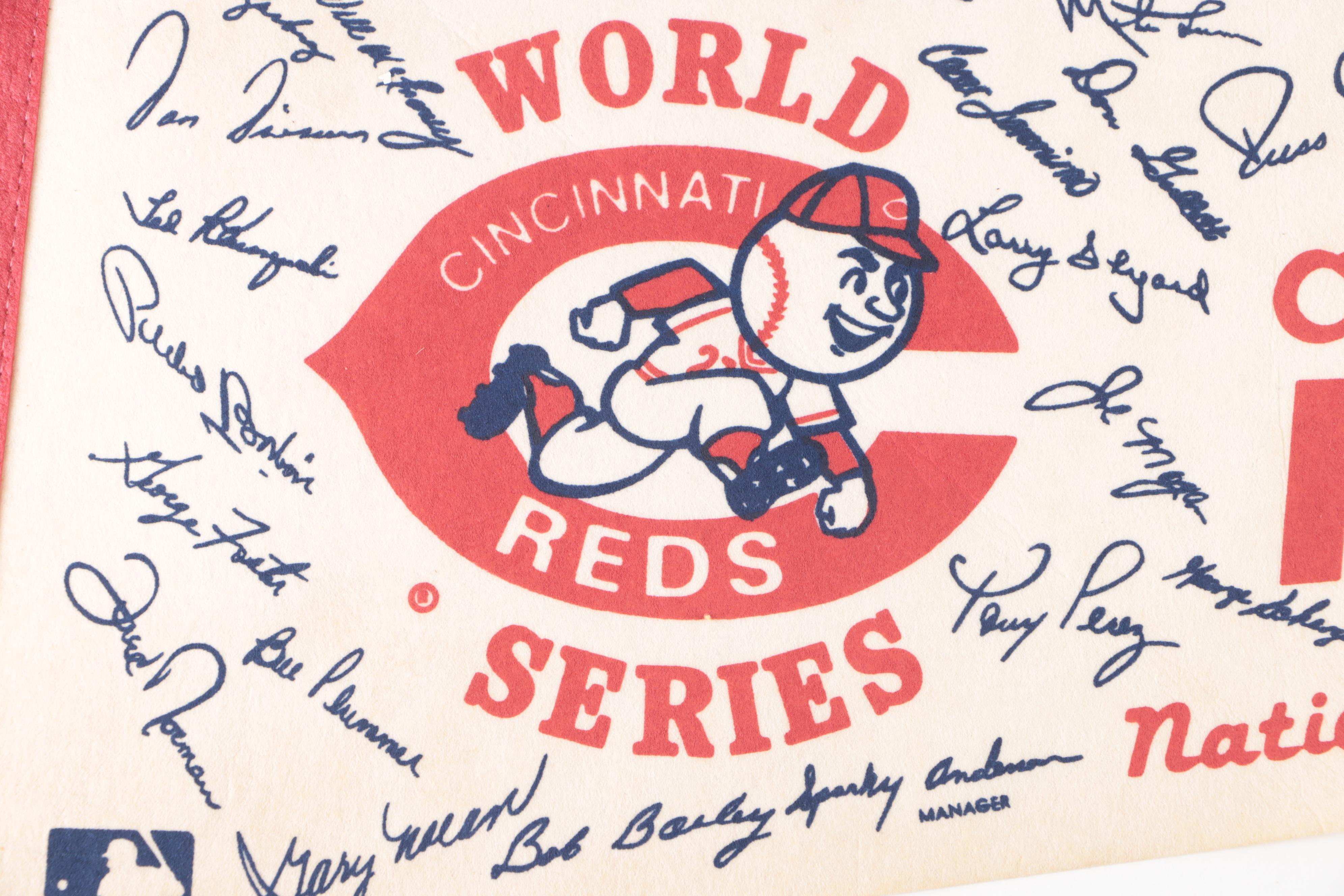 Vintage Cincinnati Reds Pennants, 1972–1976