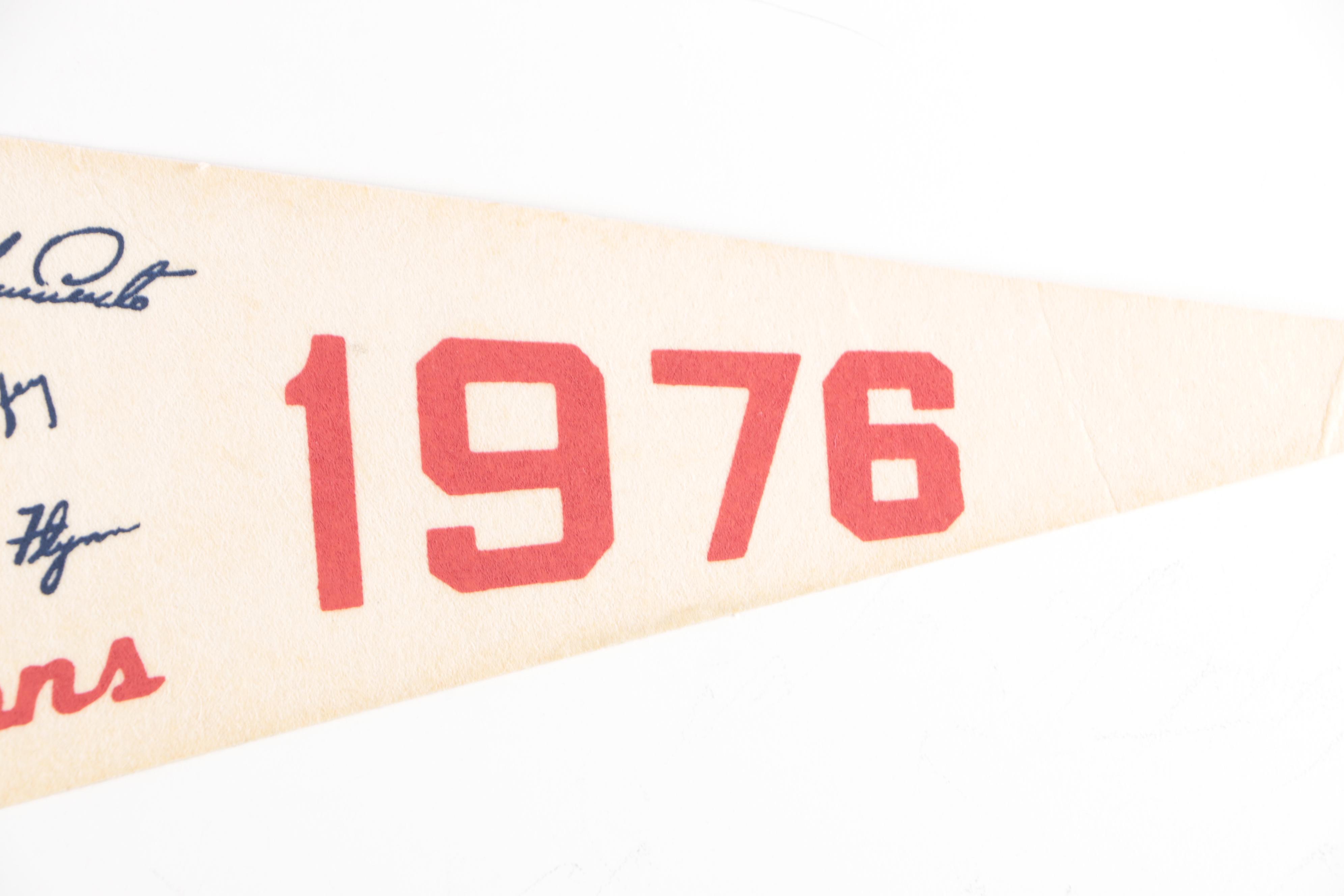 Vintage Cincinnati Reds Pennants, 1972–1976
