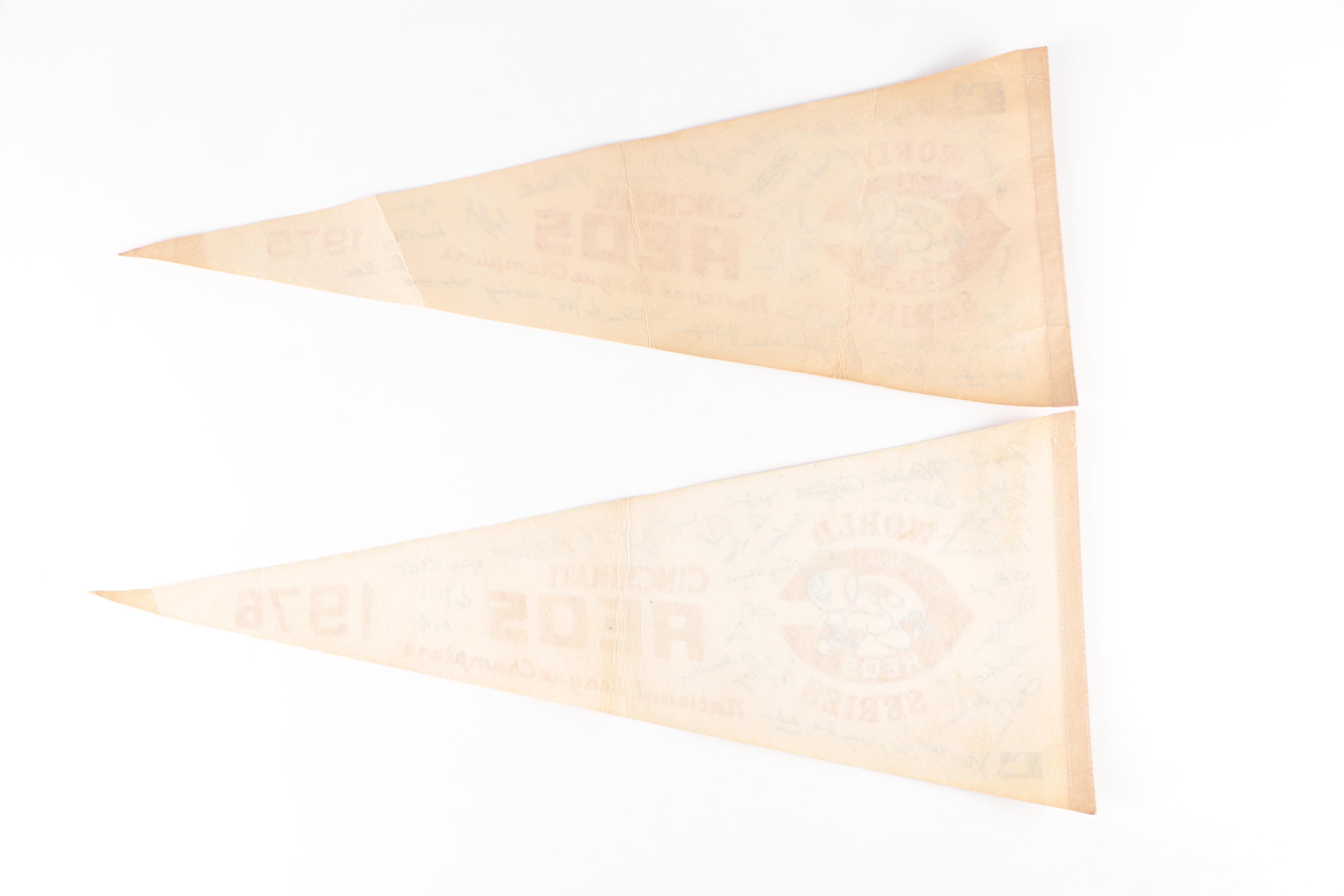 Vintage Cincinnati Reds Pennants, 1972–1976