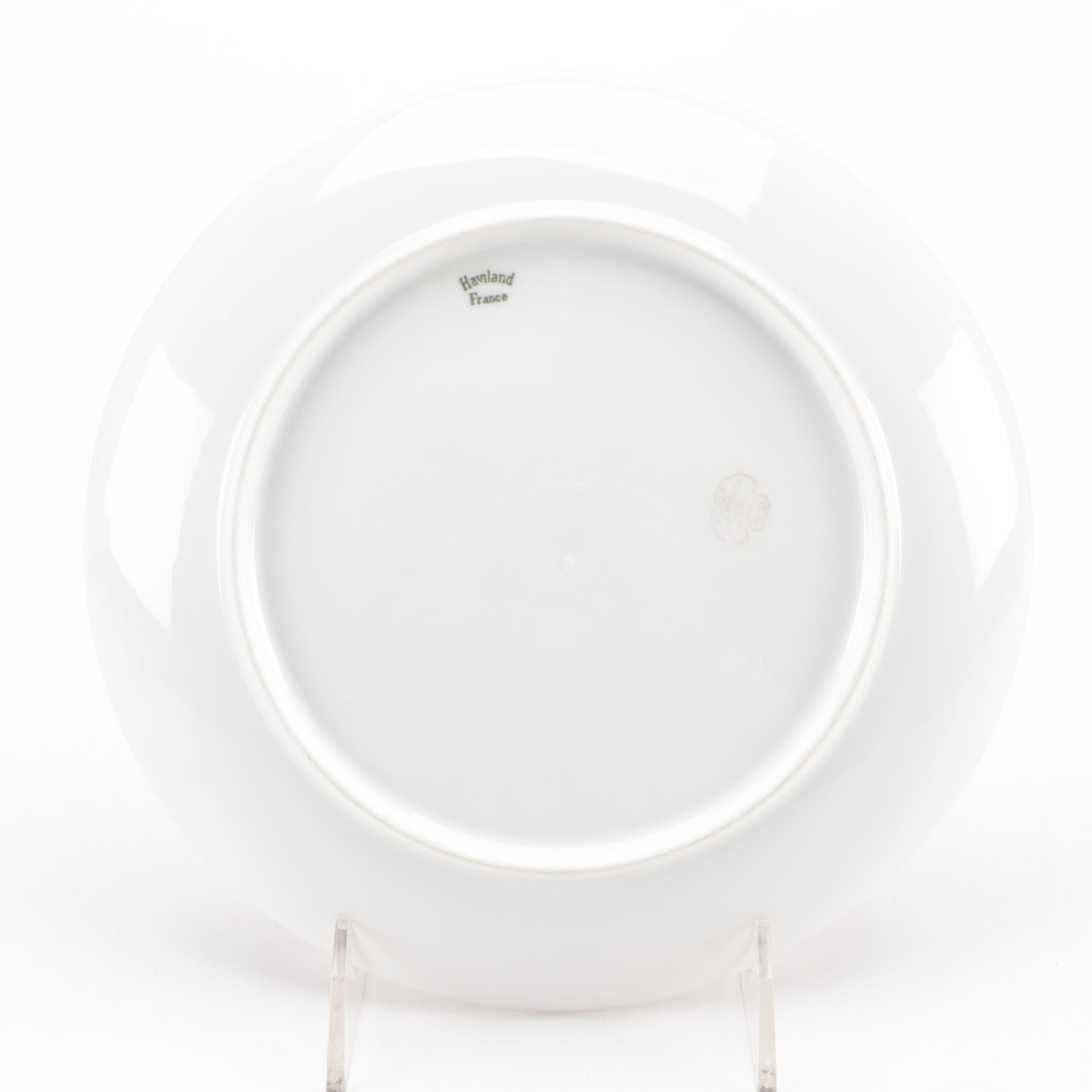 Julius Brauer Hand-Painted Lustreware Haviland Porcelain Cabinet Plate