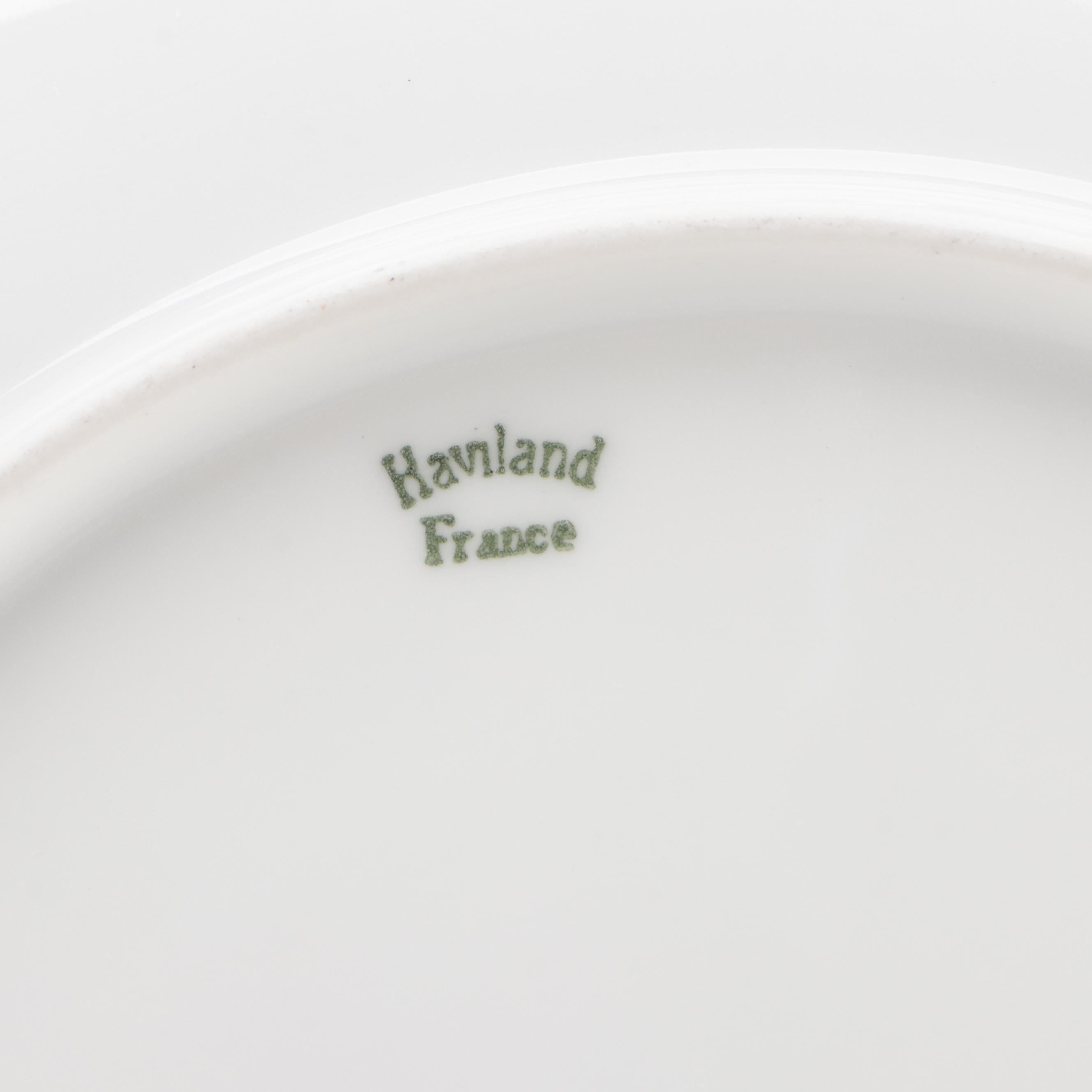 Julius Brauer Hand-Painted Lustreware Haviland Porcelain Cabinet Plate