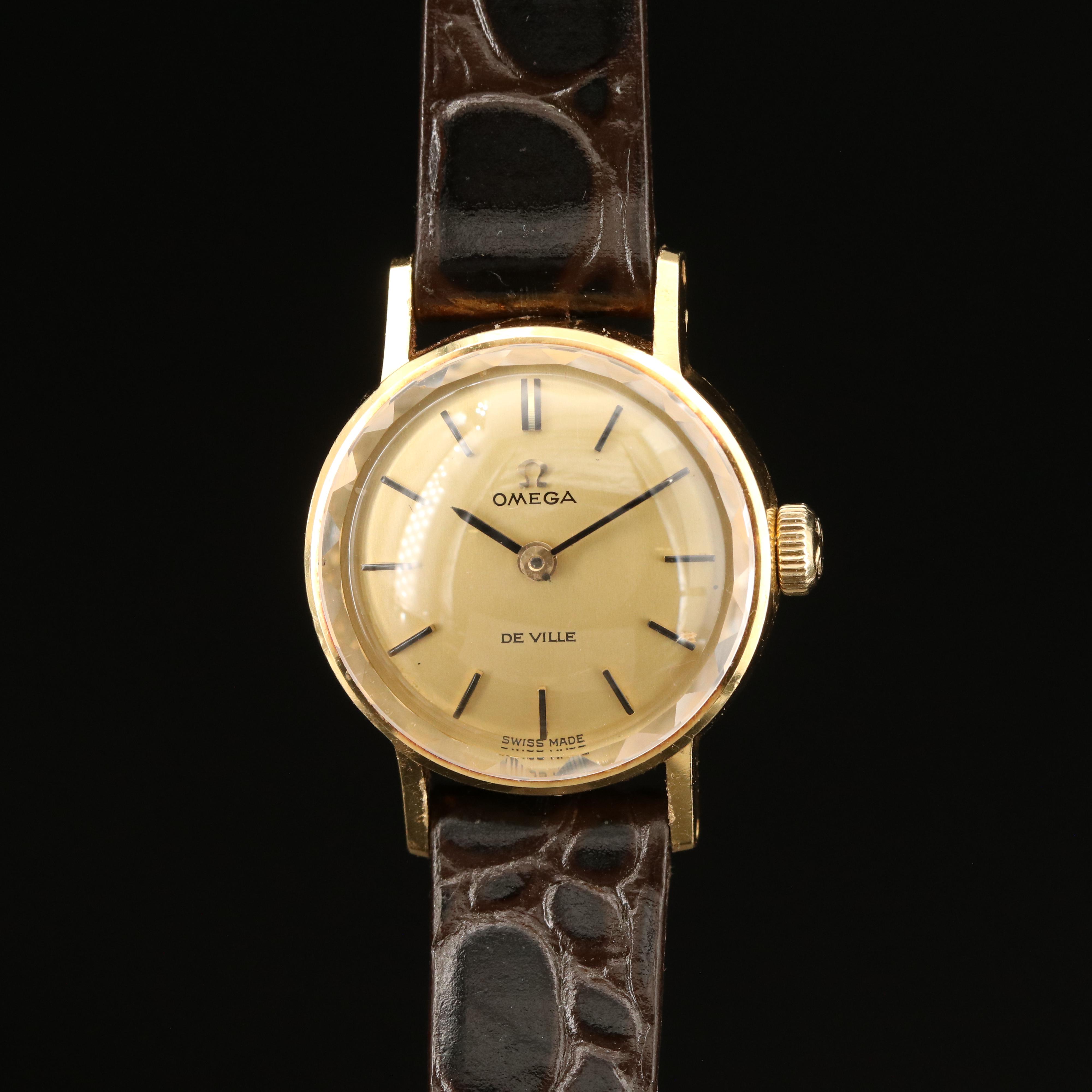 18K Omega DeVille Vintage Watch