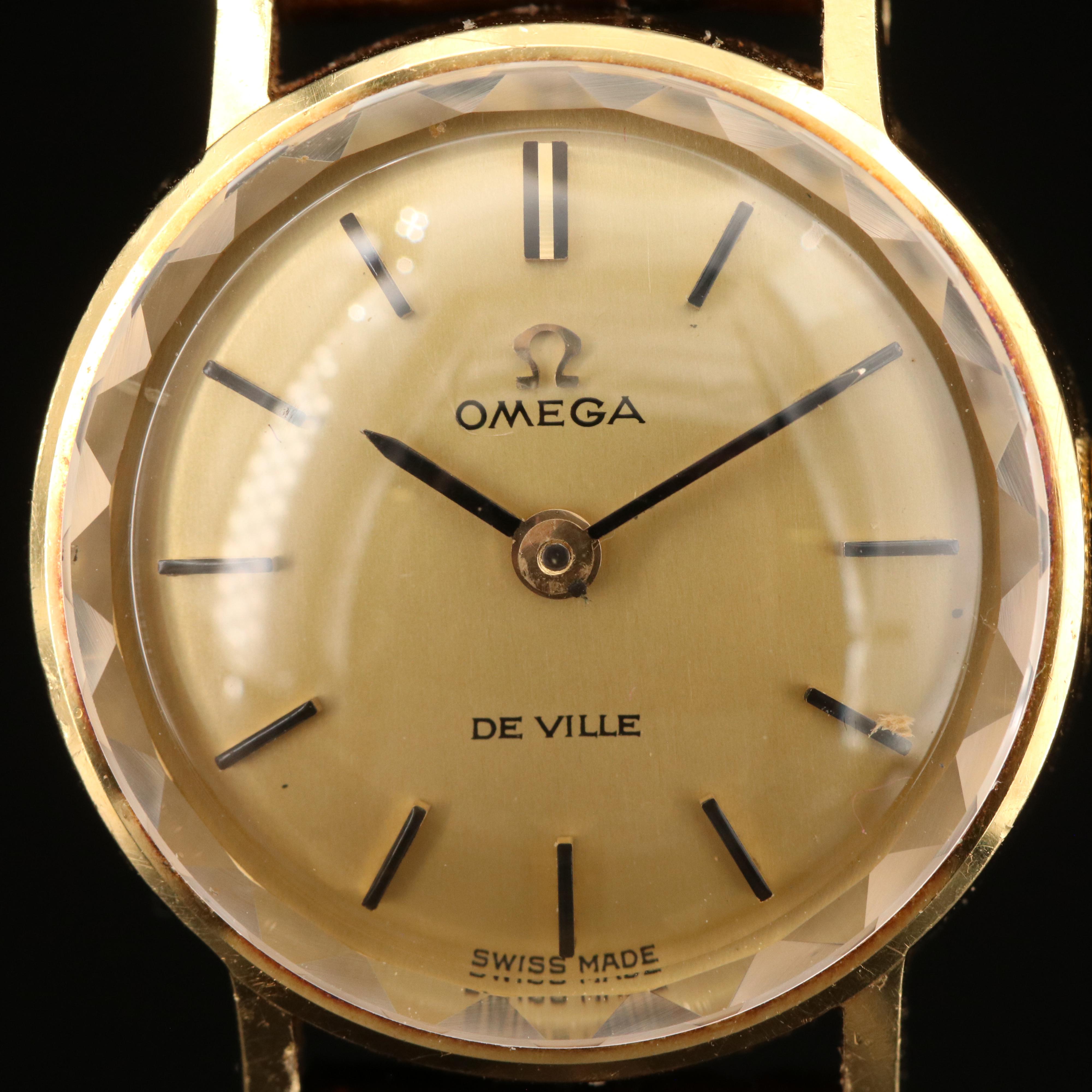 18K Omega DeVille Vintage Watch