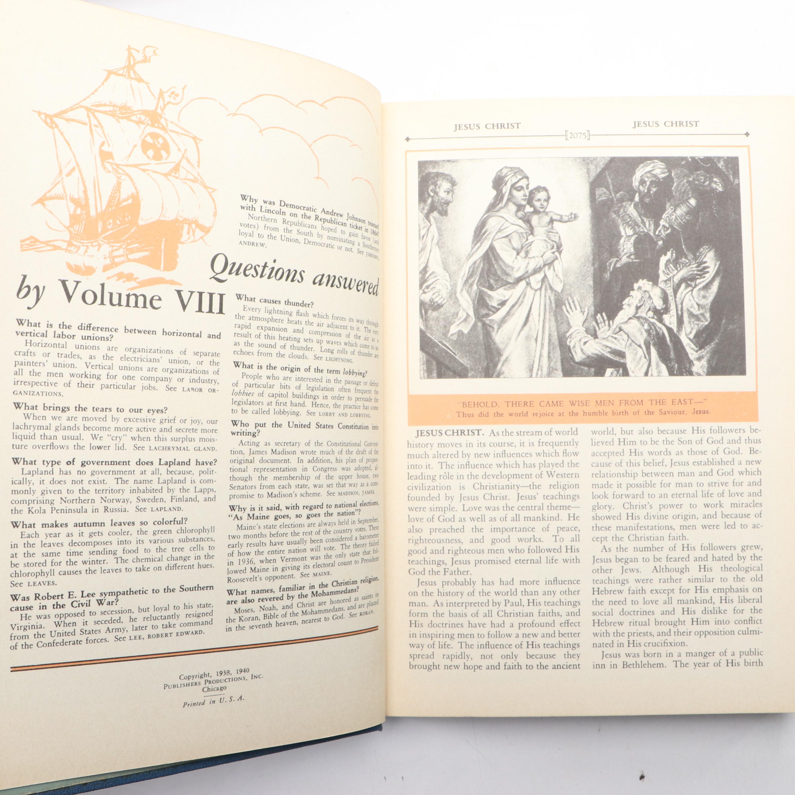 "The Wonderland of Knowledge" Fifteen-Volume Set Edited by Lorimer V. Cavins