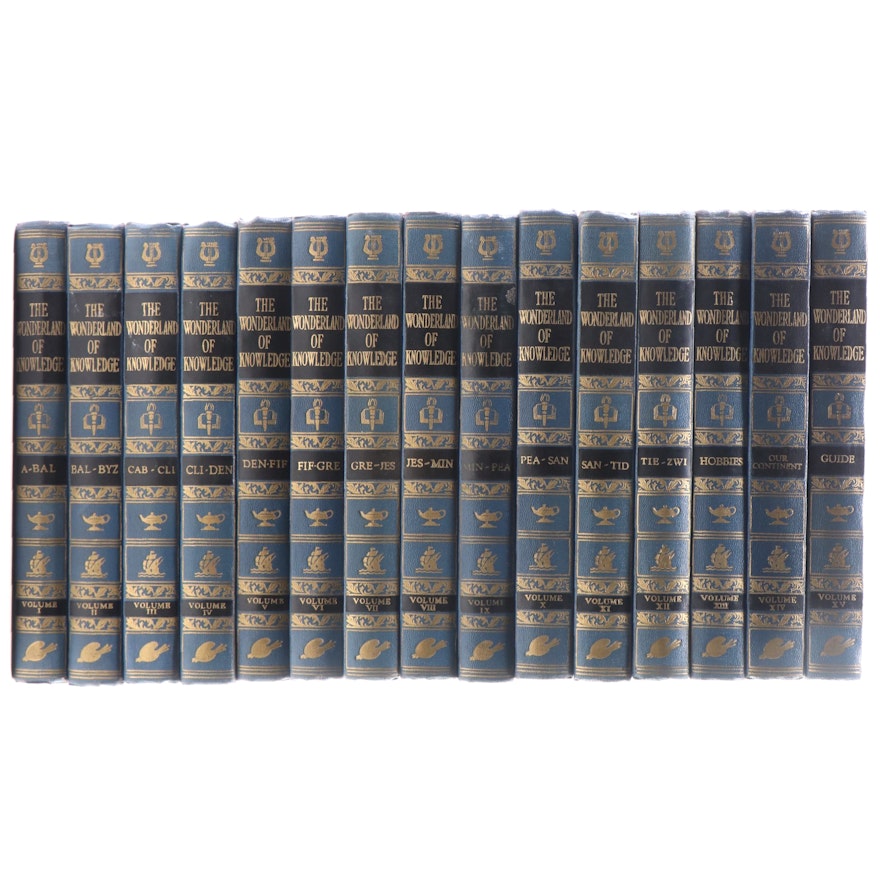 "The Wonderland of Knowledge" Fifteen-Volume Set Edited by Lorimer V. Cavins