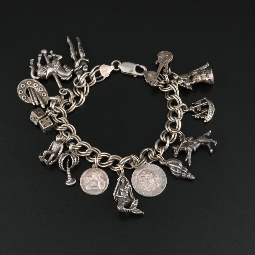 Vintage Sterling Charm Bracelet