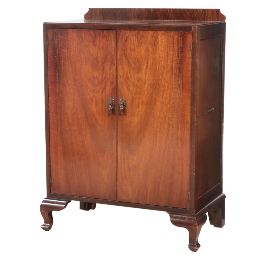 Walnut Bar Cabinet, Early 20th Century