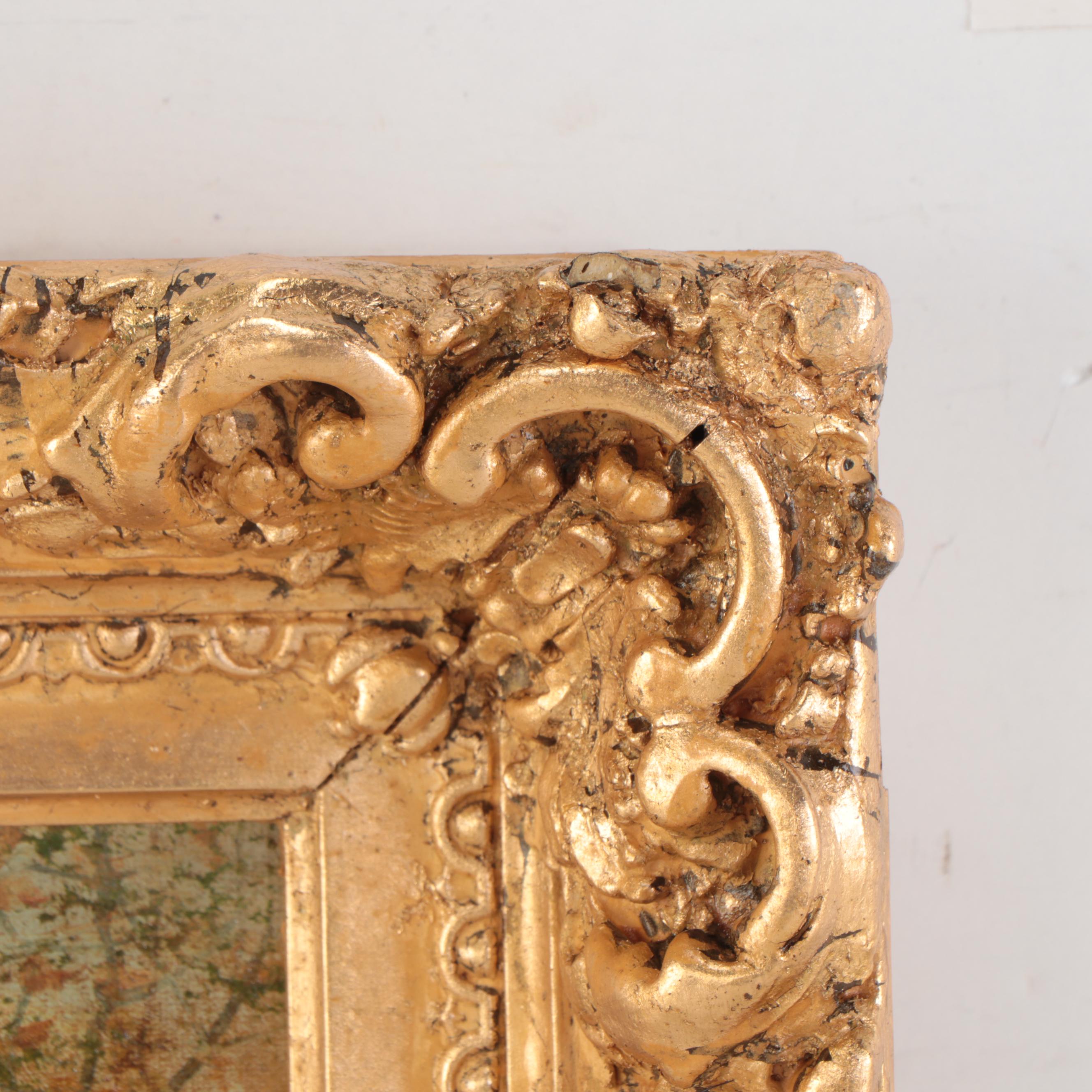 Pastoral Landscape Oil Painting of Grazing Sheep