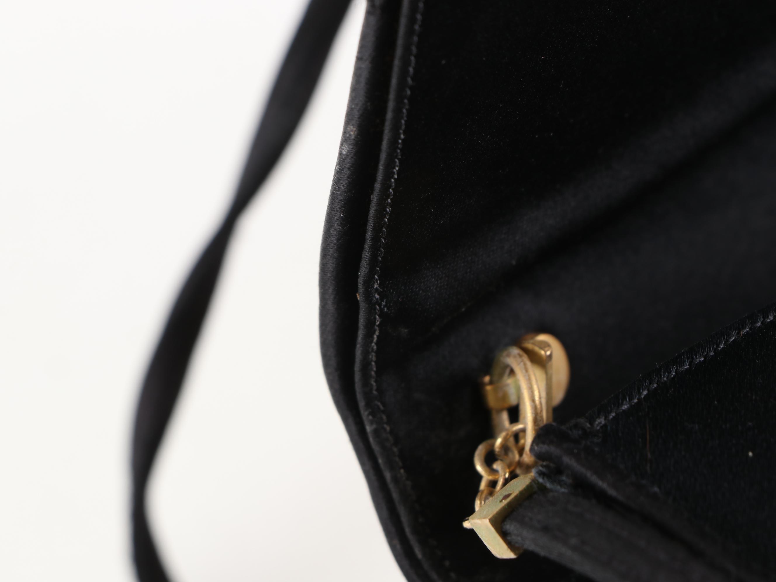 Vintage Judith Leiber Satin Clutch with Signed "The Artful Handbag" Book