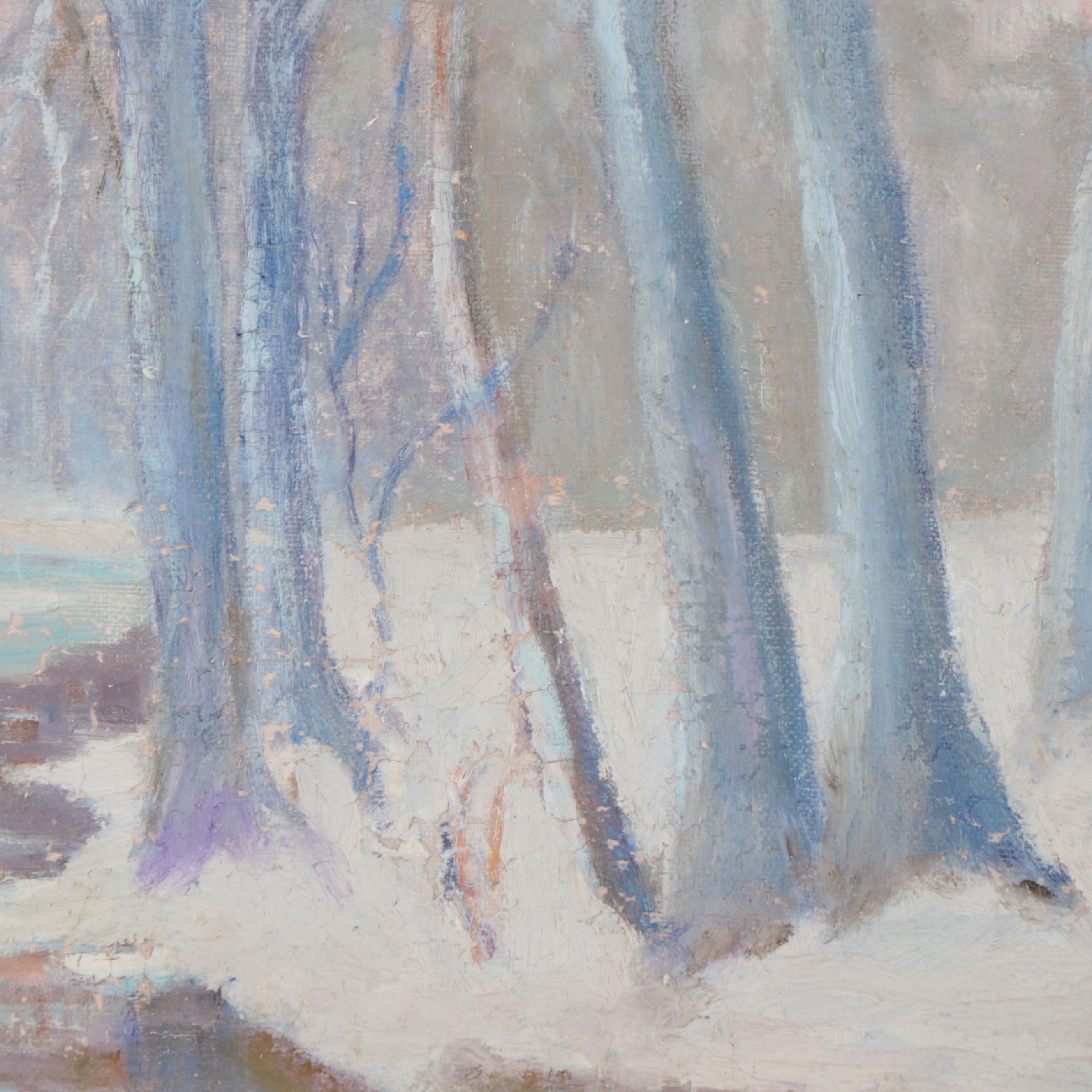 Winter Landscape Oil Painting