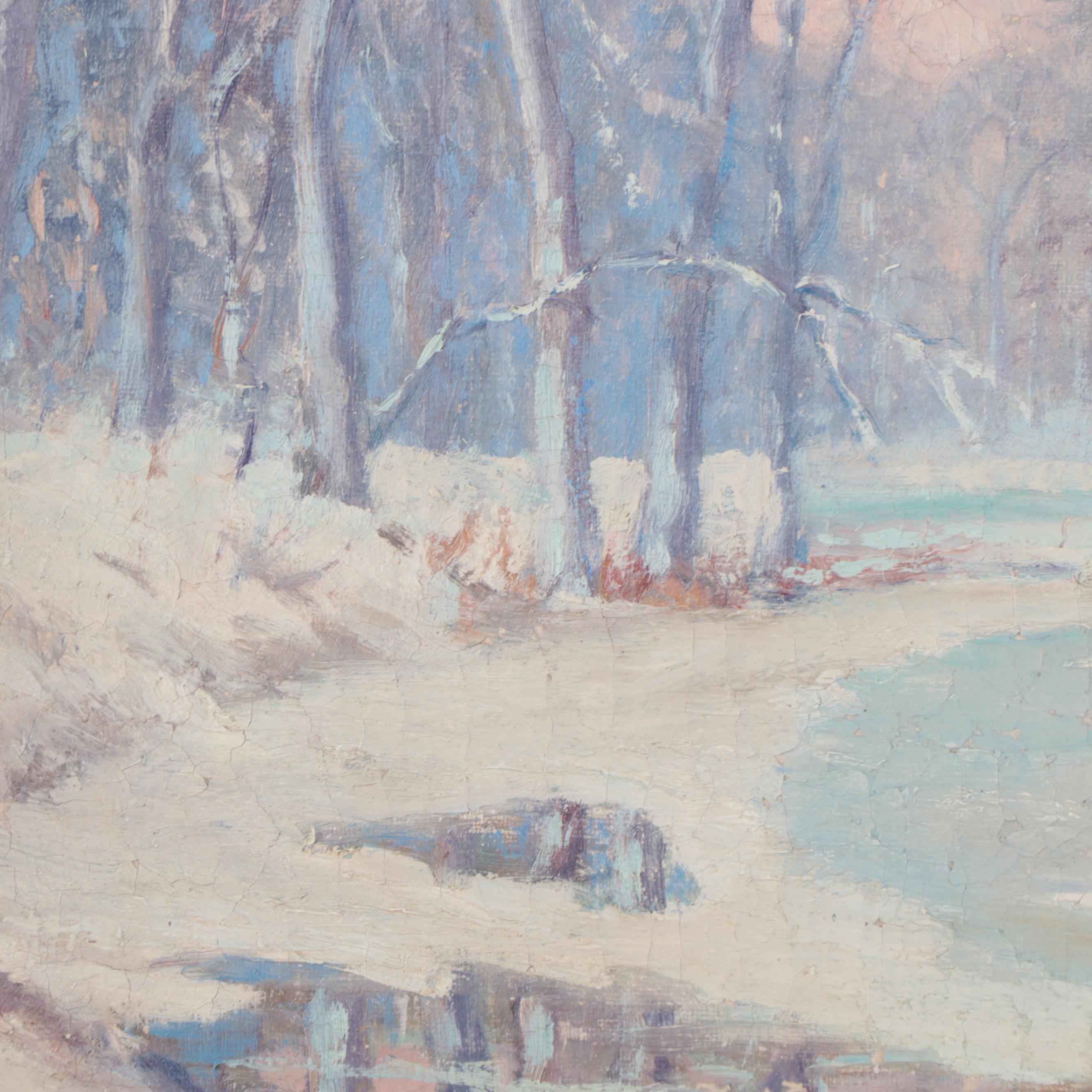 Winter Landscape Oil Painting