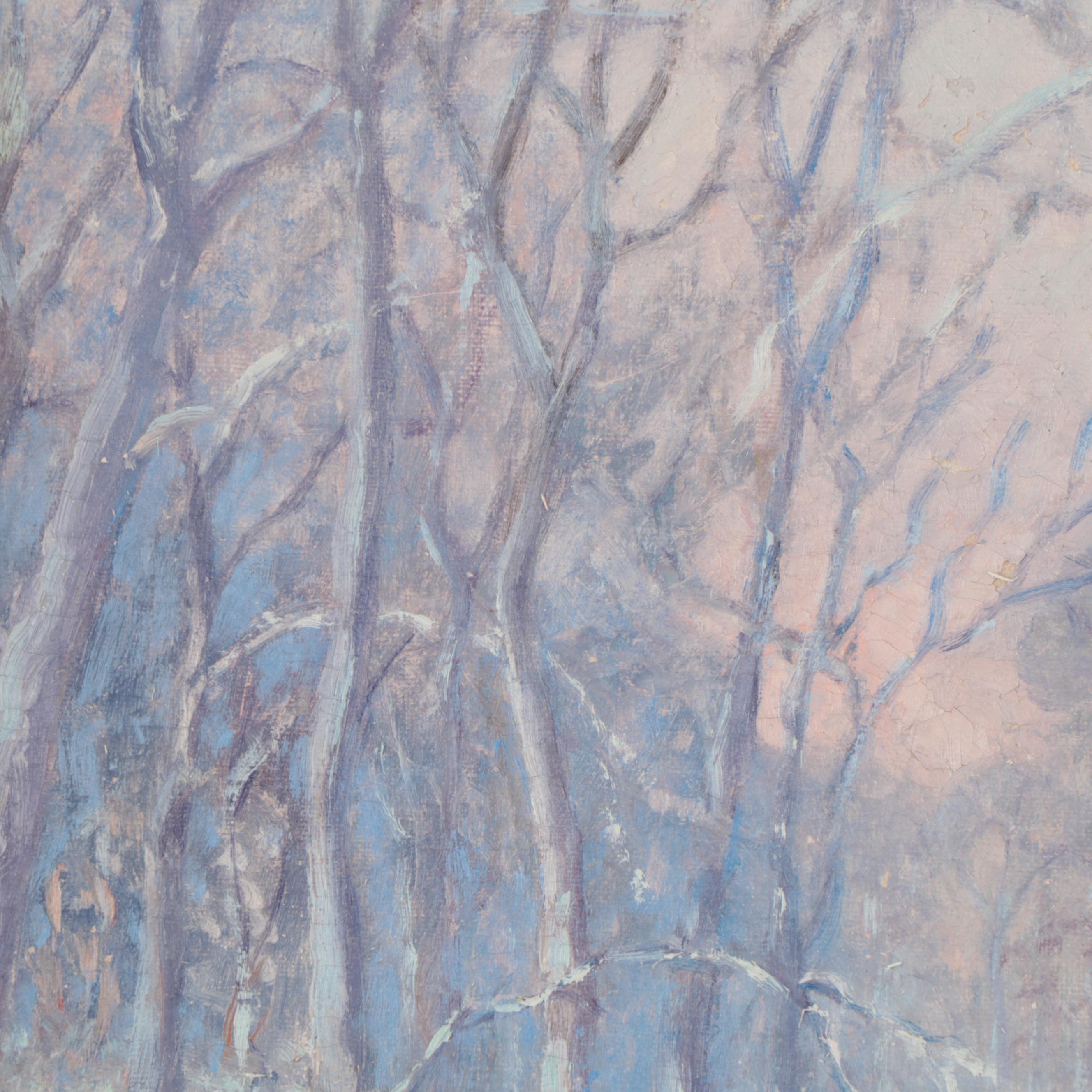 Winter Landscape Oil Painting