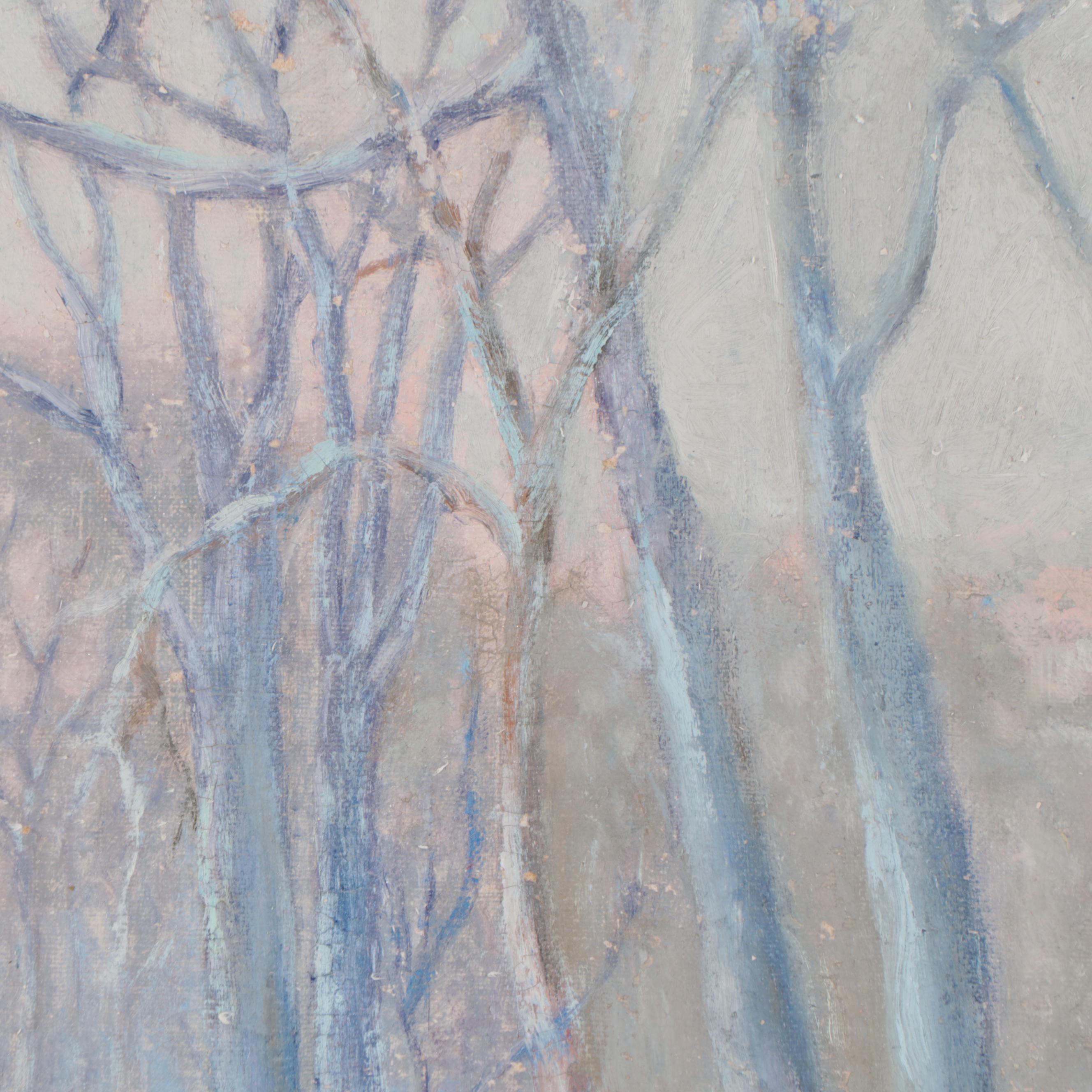 Winter Landscape Oil Painting