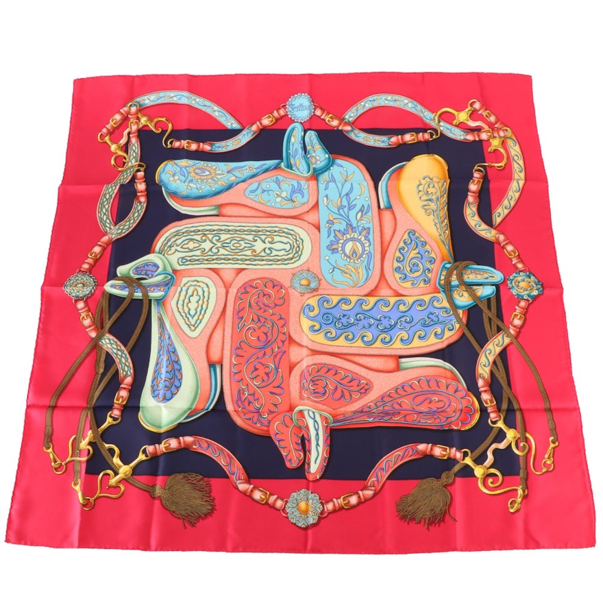 Hermès "Festival" Silk Twill Scarf