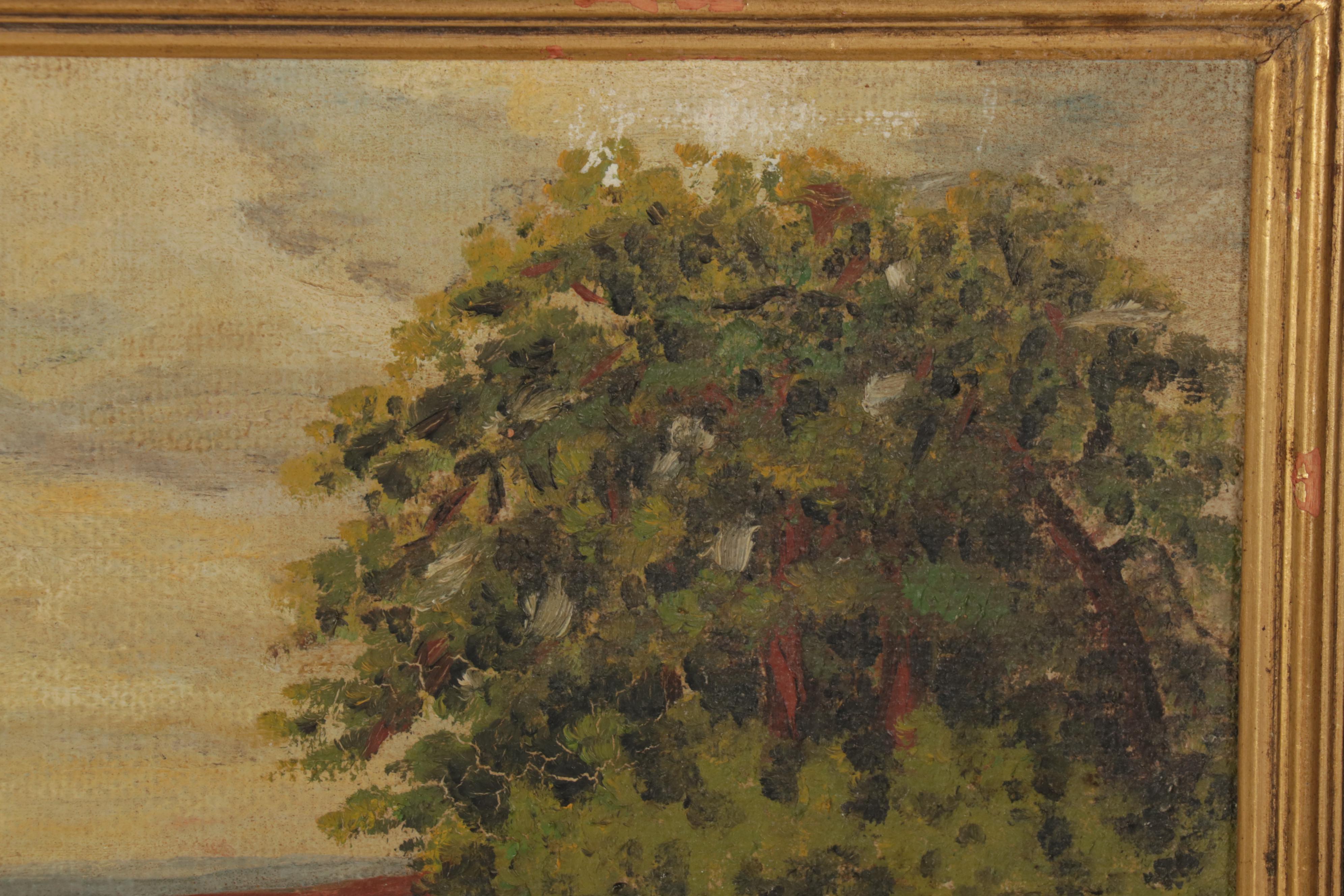 Landscape Oil Paintings of Bucolic Country Paths, Early-Mid 20th Century