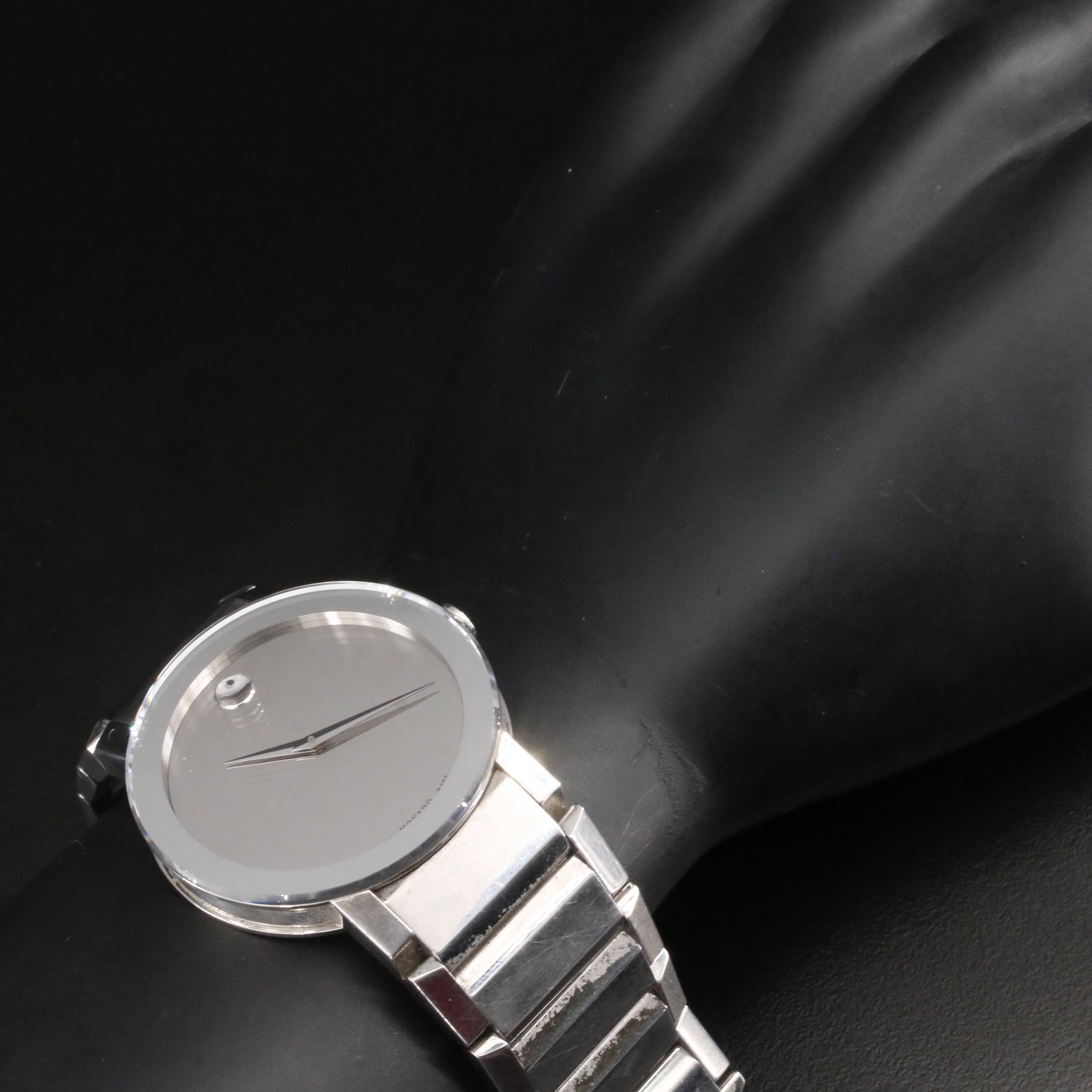 Movado Sapphire Mirror Dial Stainless Steel Quartz Watch