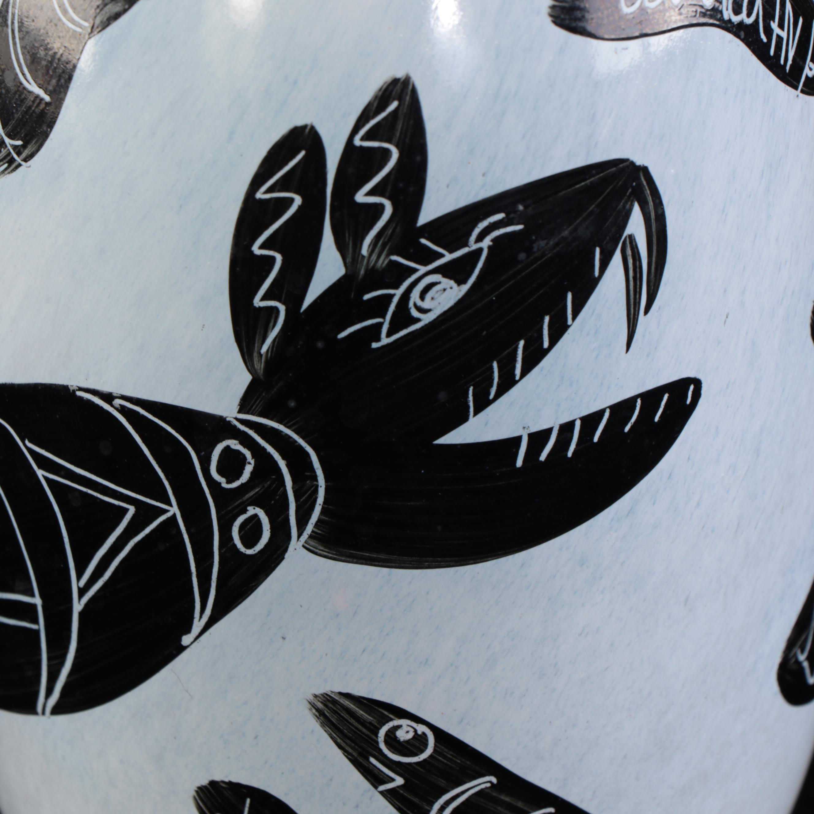 Kosta Boda Artist Collection "Caramba" Mouth Blown Glass Vase