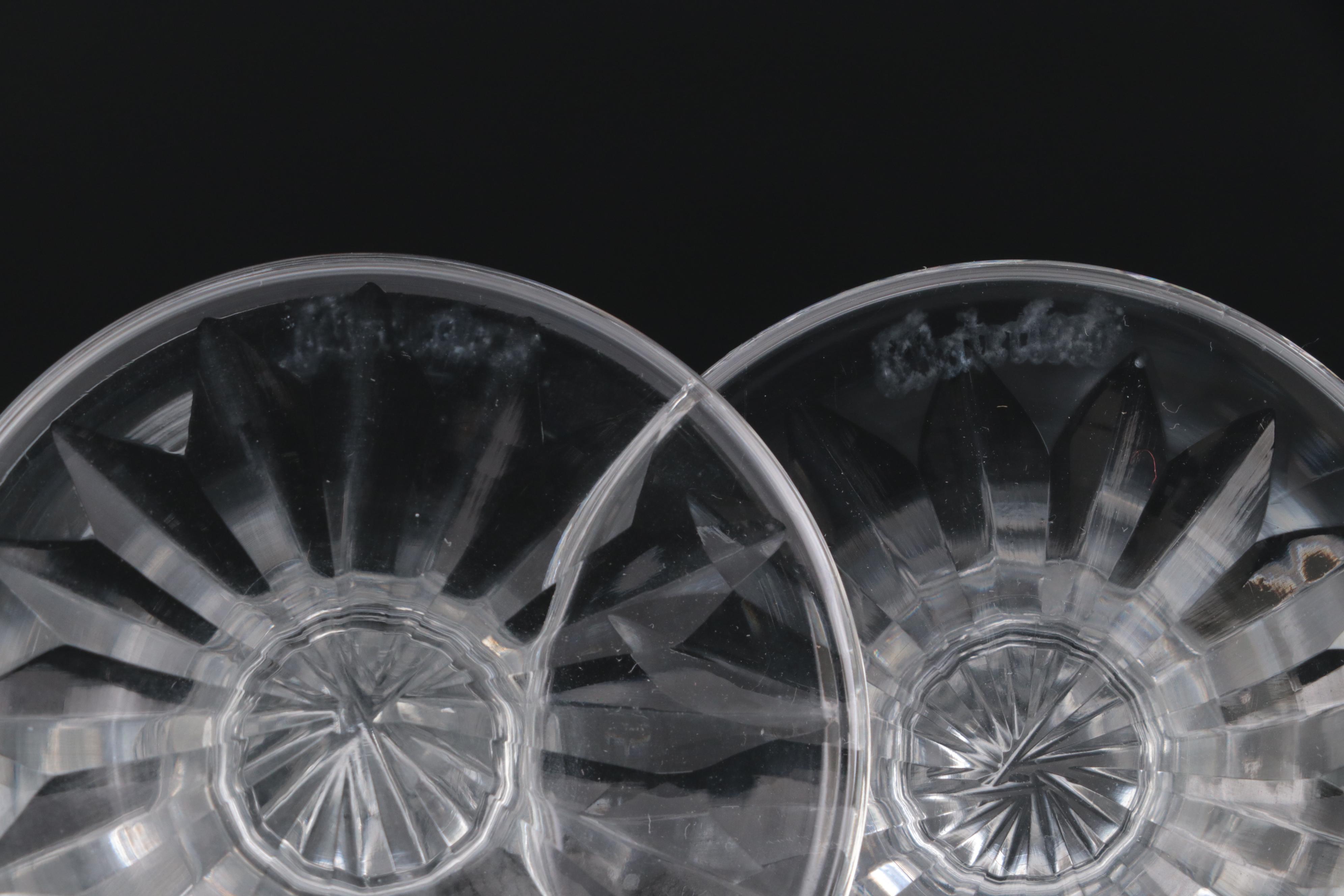 Waterford Crystal "Lismore" Glasses and Decanter with "Kylemore" Glasses