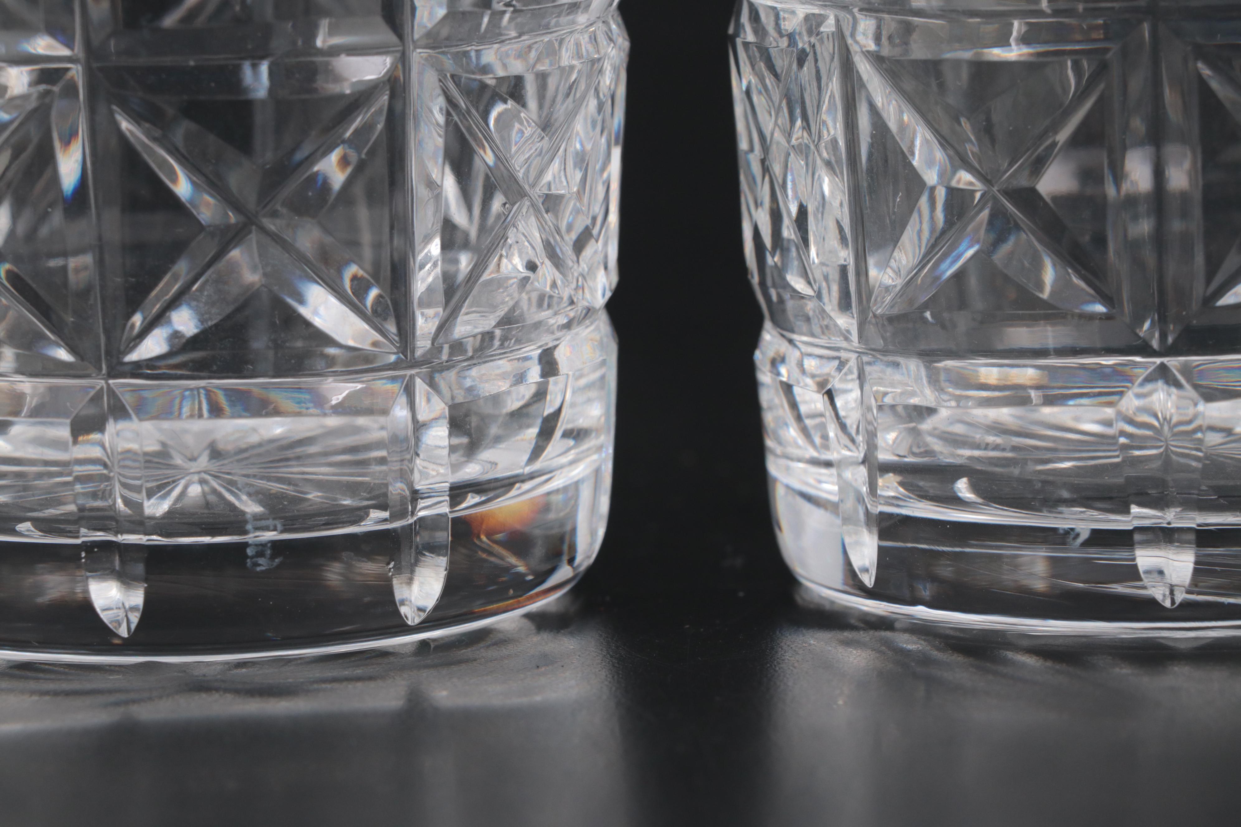 Waterford Crystal "Lismore" Glasses and Decanter with "Kylemore" Glasses