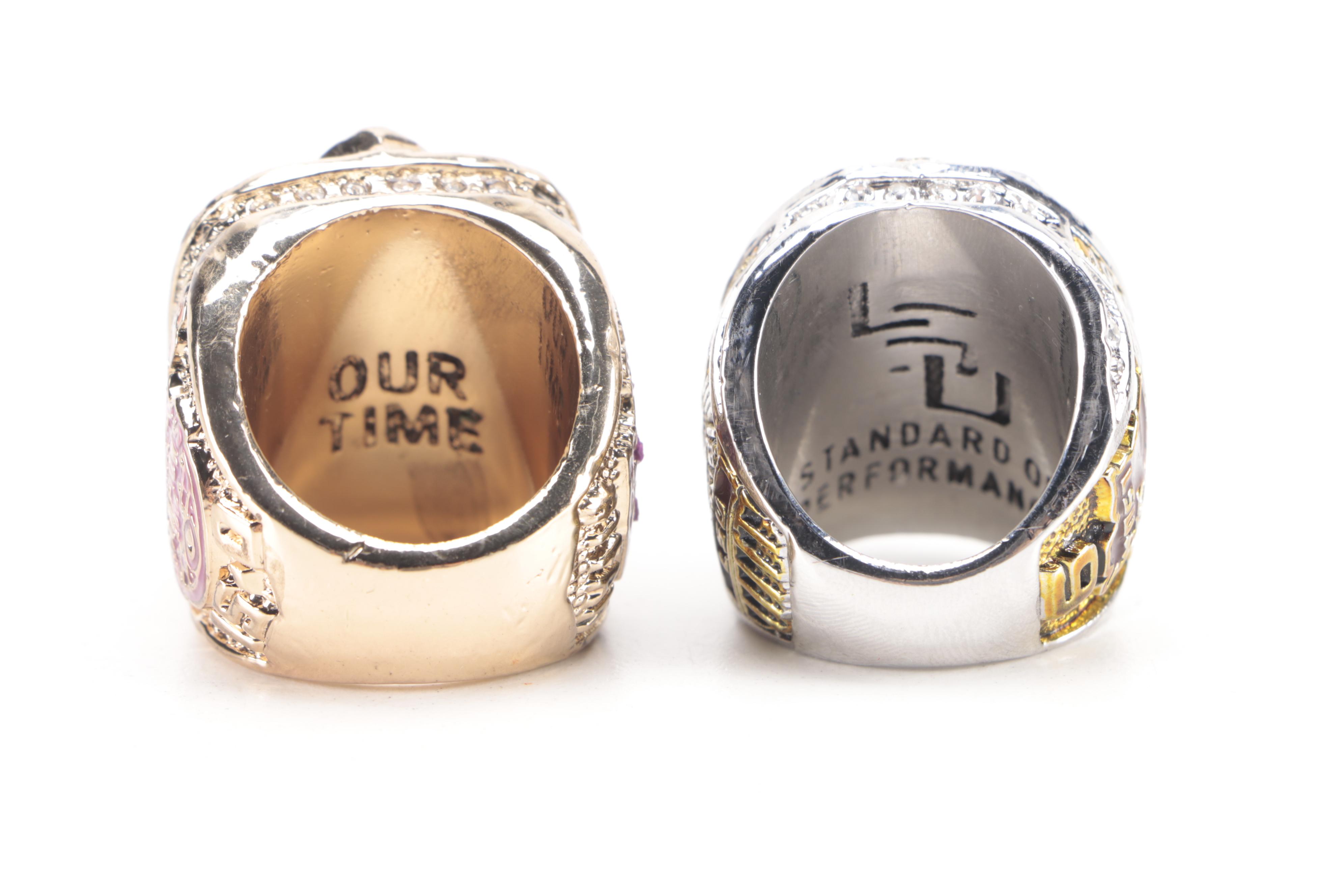 LSU Replica National Championship Rings With Burrow Personalized Ring in Case