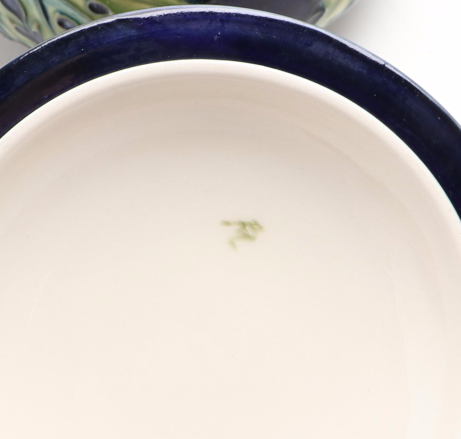 Moorcroft Pottery "Buttercup" Vase and Lidded Vessel, Late 20th Century