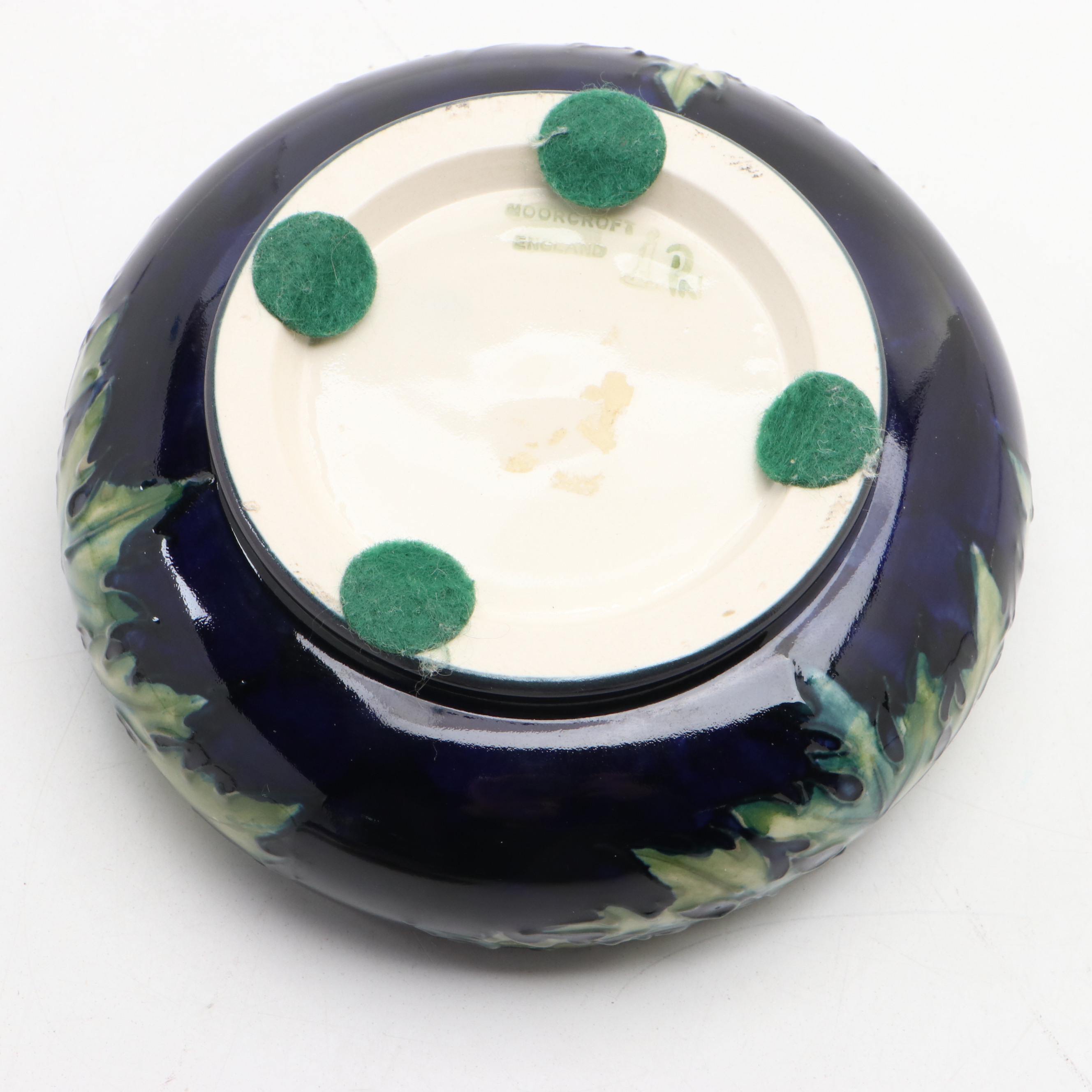 Moorcroft Pottery "Buttercup" Vase and Lidded Vessel, Late 20th Century