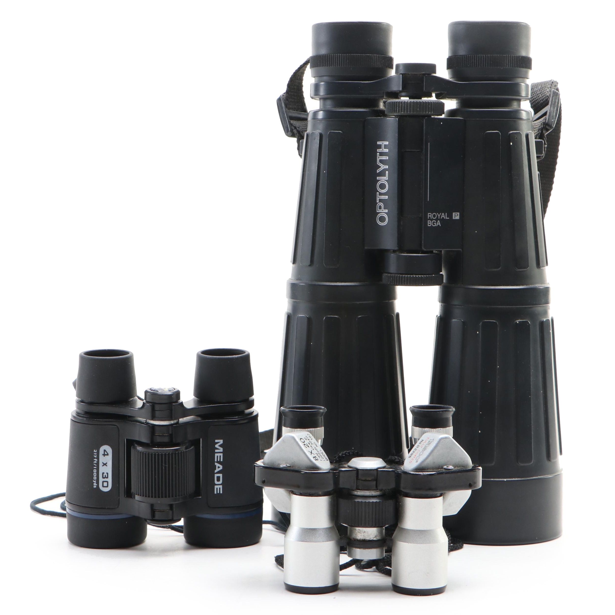 Optolyth Spotting Scope with Tasco and Meade Binoculars