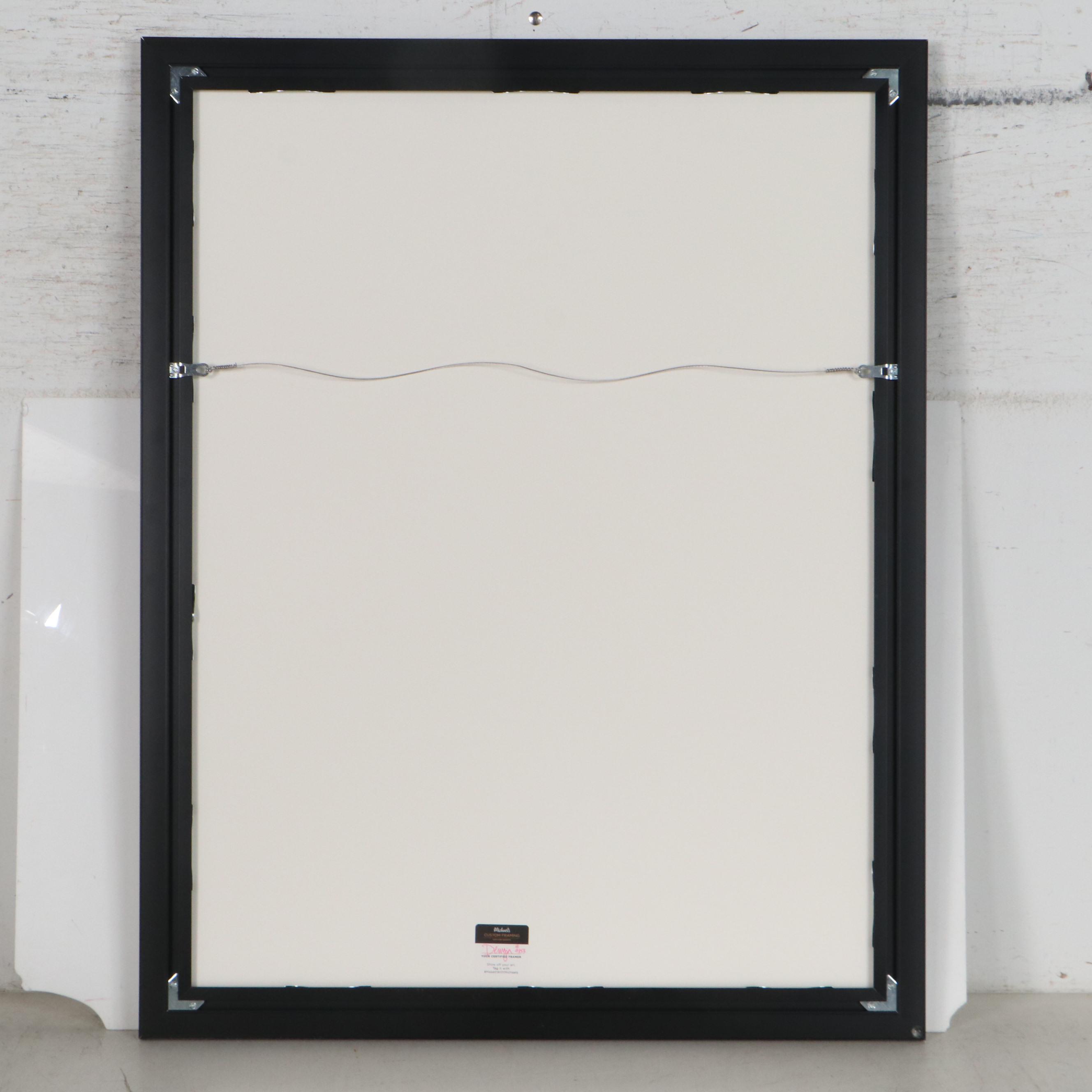 Lynn Chadwick Lithograph "Two Seated Figures on a Blue Wave," 1971