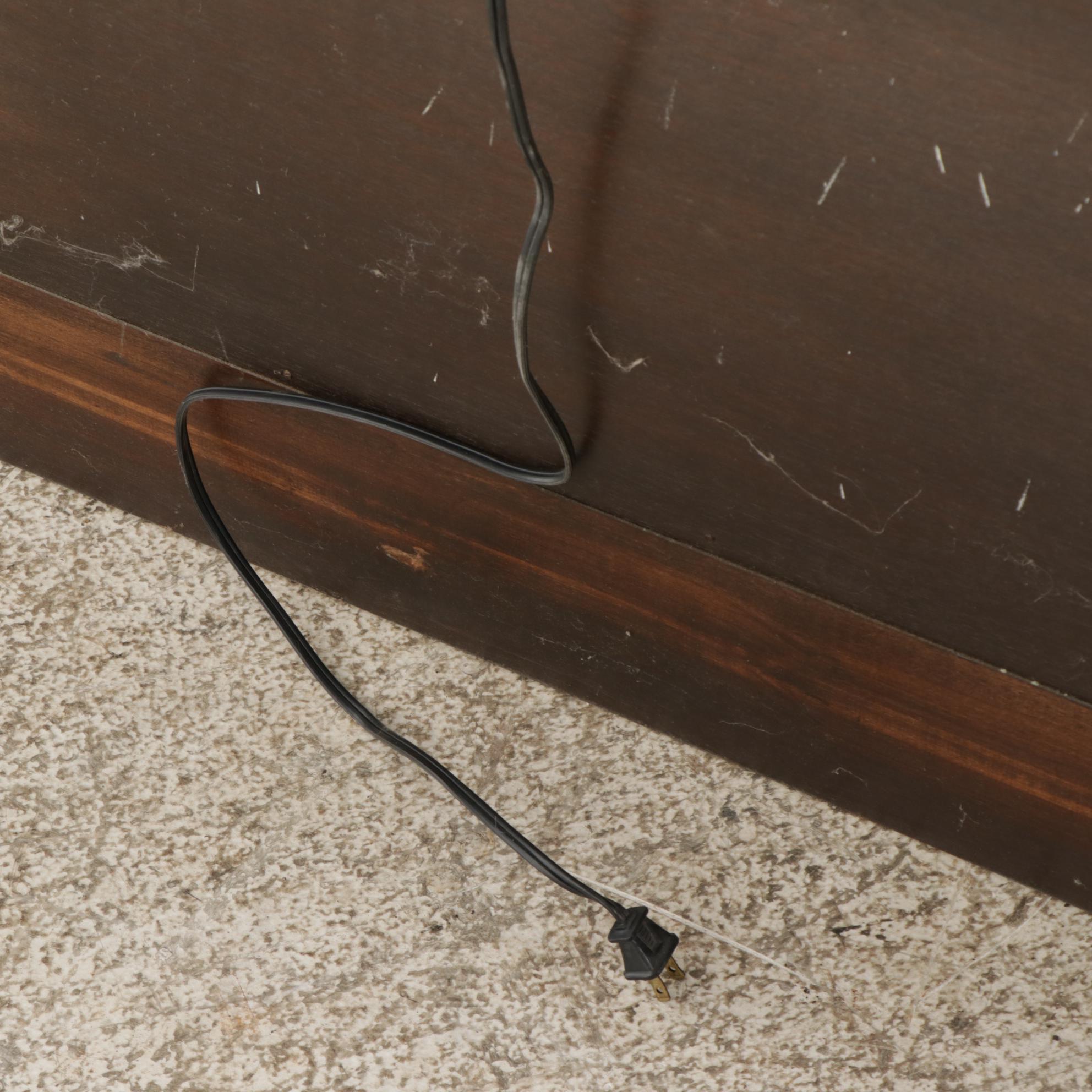 Harden George III Style Cherry Two-Piece China Cabinet, Late 20th Century