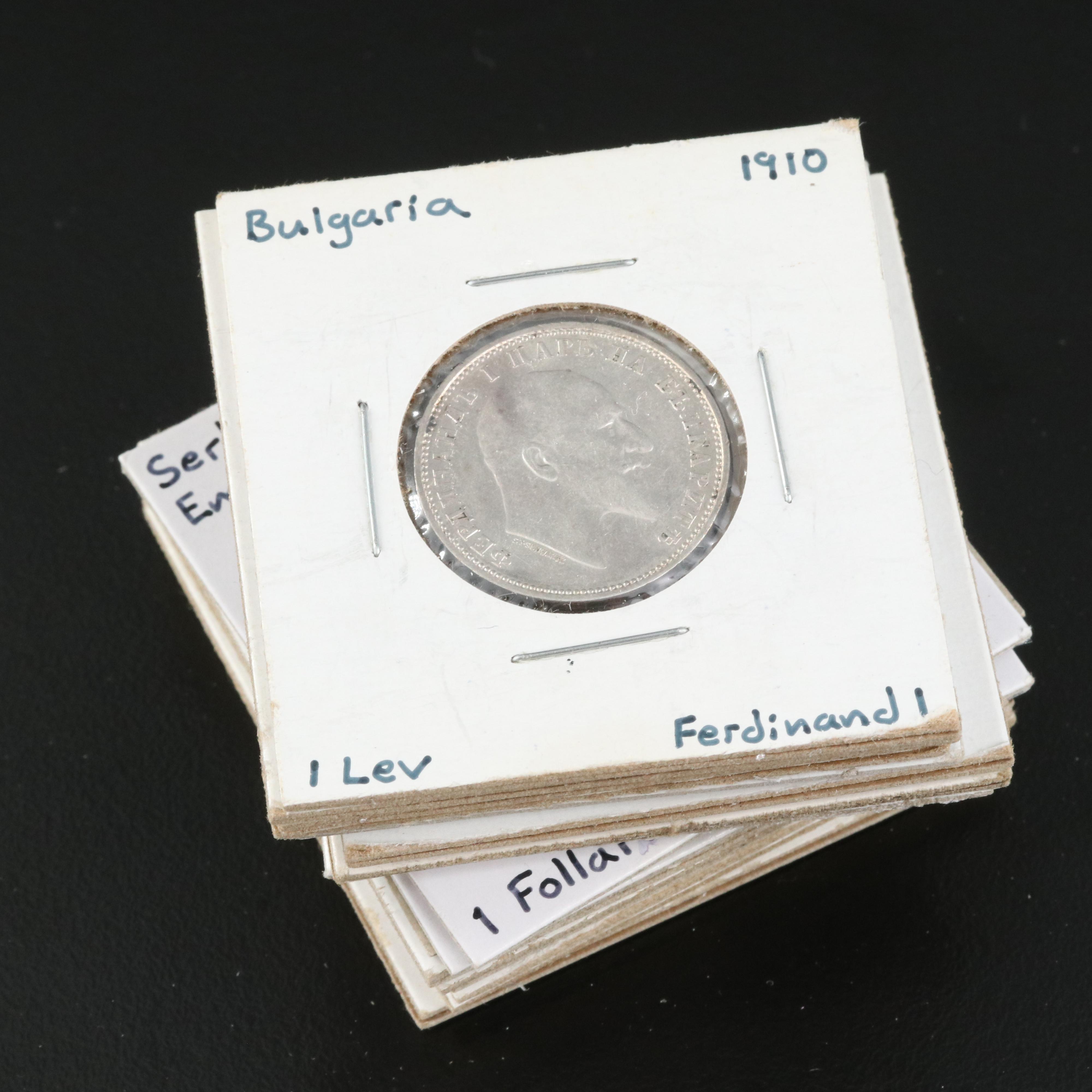 Group of Fifteen Eastern European Copper and Silver Coins