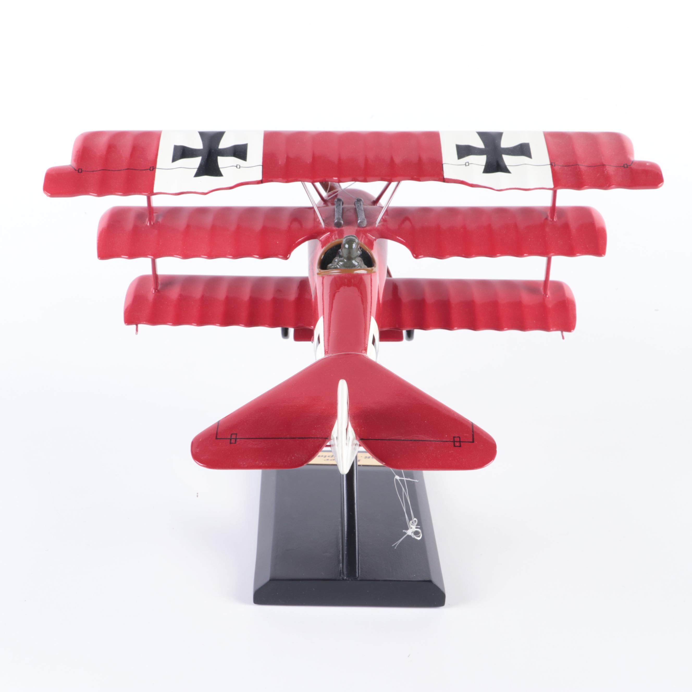 Fokker Biplane and Triplane with Gotha GV Model Airplane