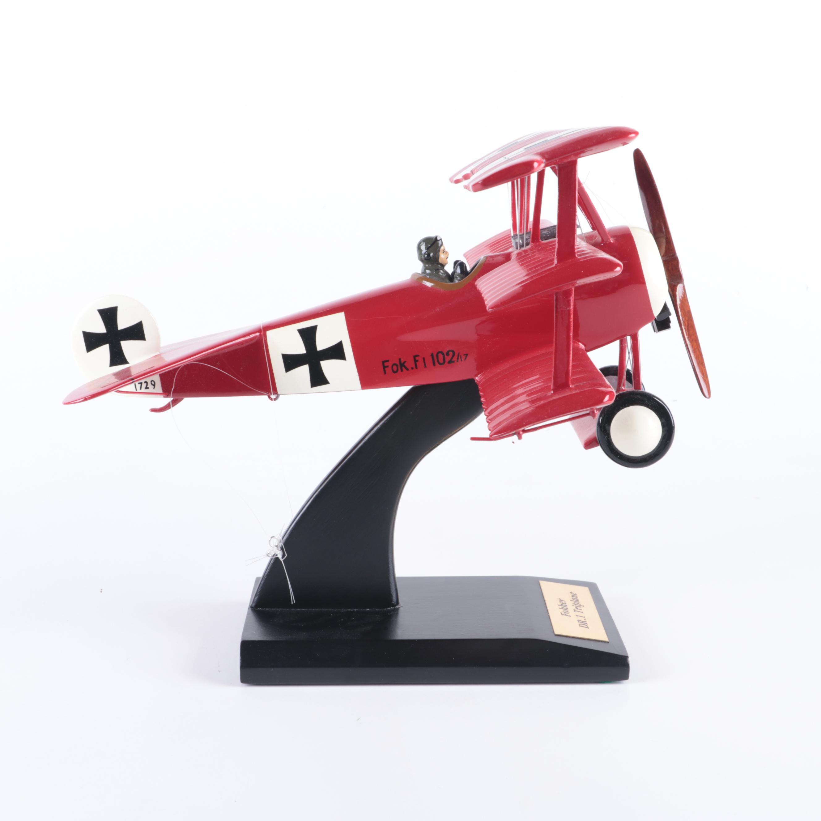 Fokker Biplane and Triplane with Gotha GV Model Airplane