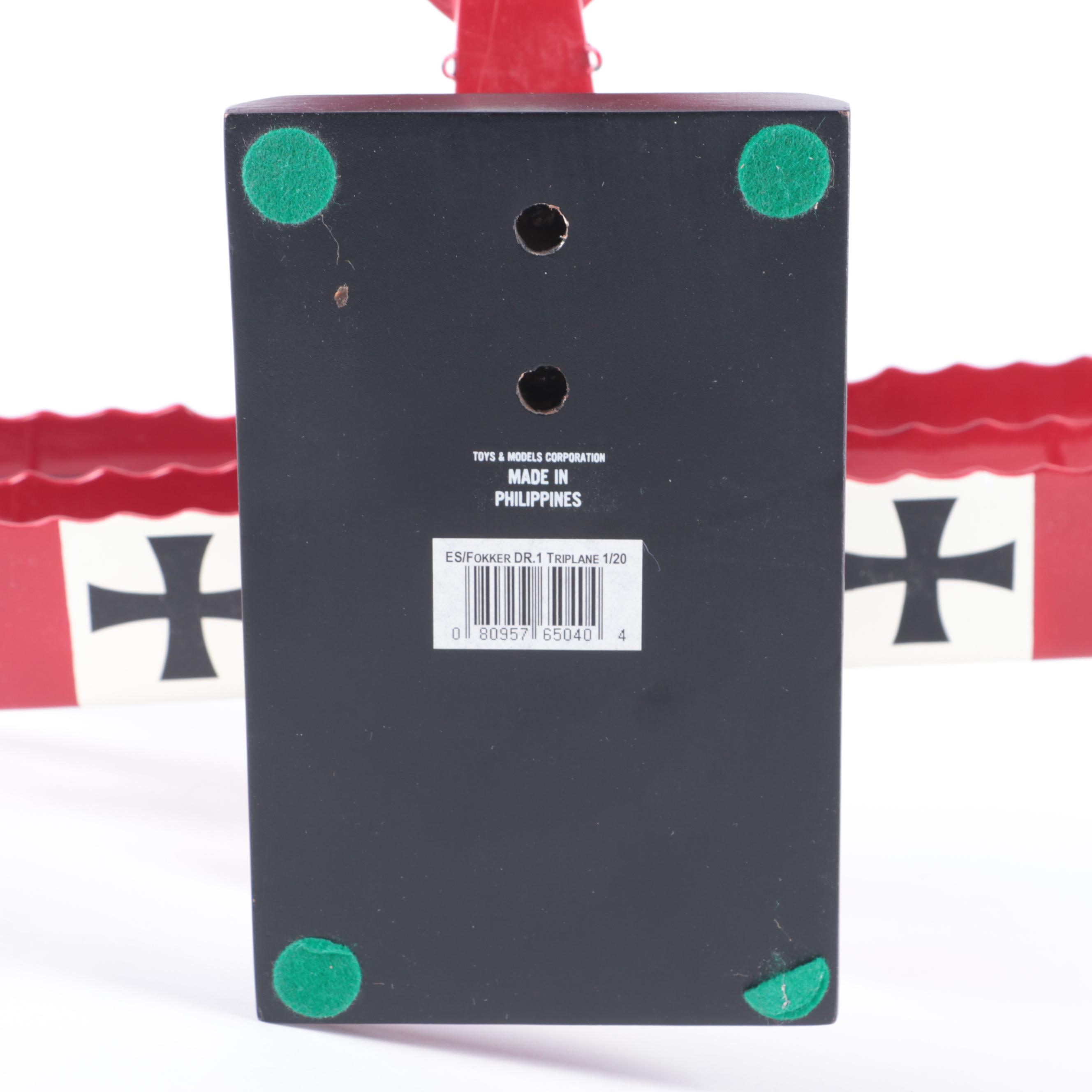 Fokker Biplane and Triplane with Gotha GV Model Airplane