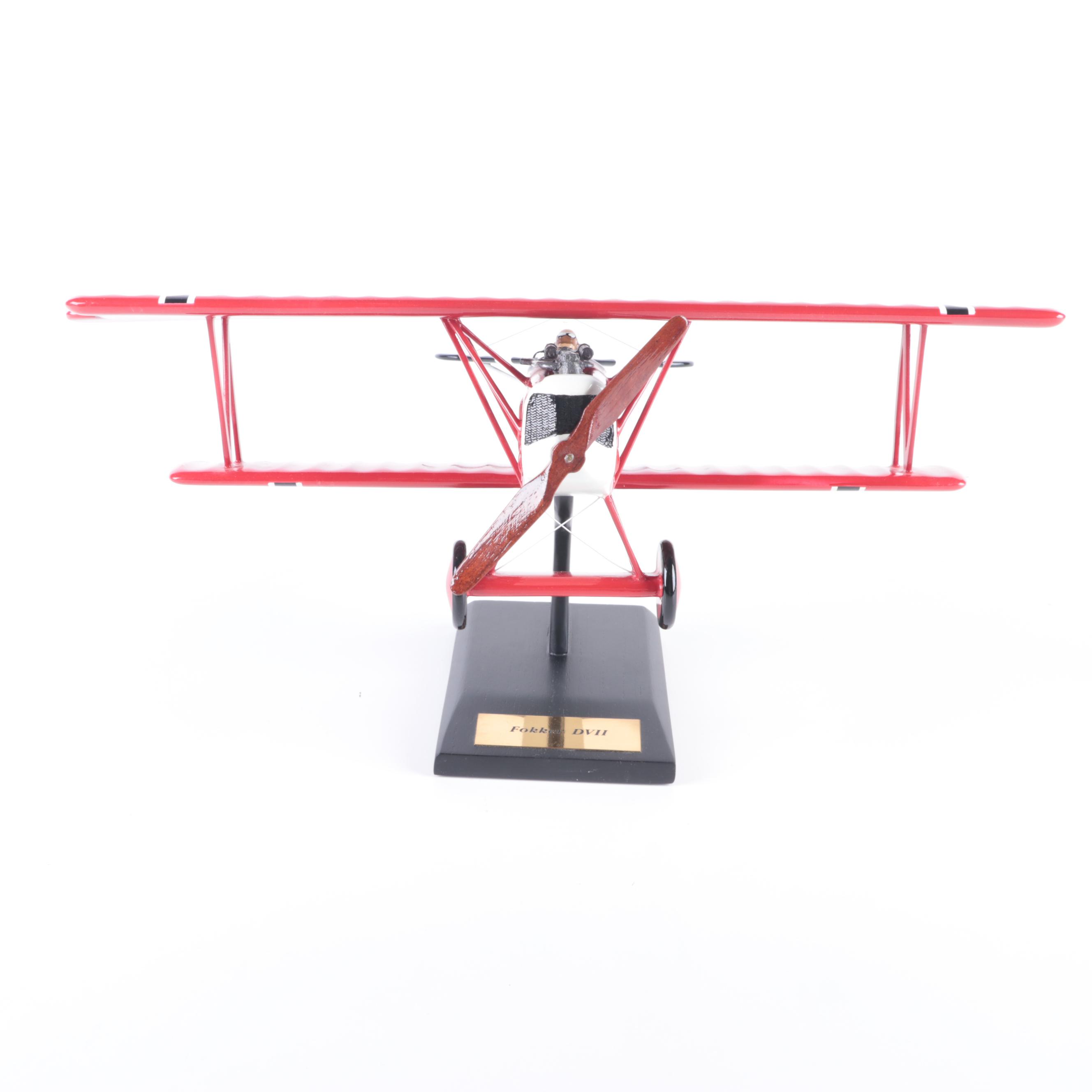 Fokker Biplane and Triplane with Gotha GV Model Airplane