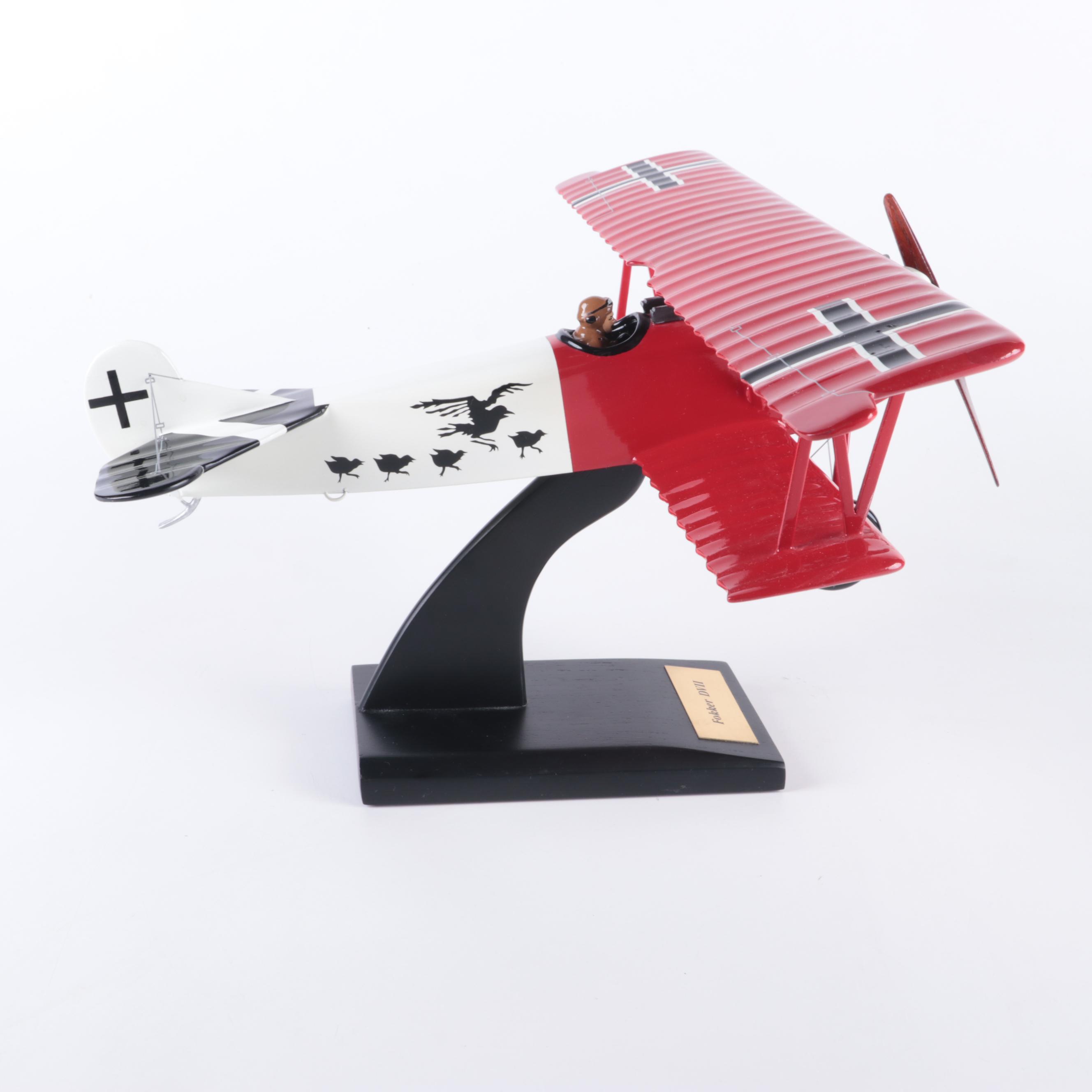 Fokker Biplane and Triplane with Gotha GV Model Airplane