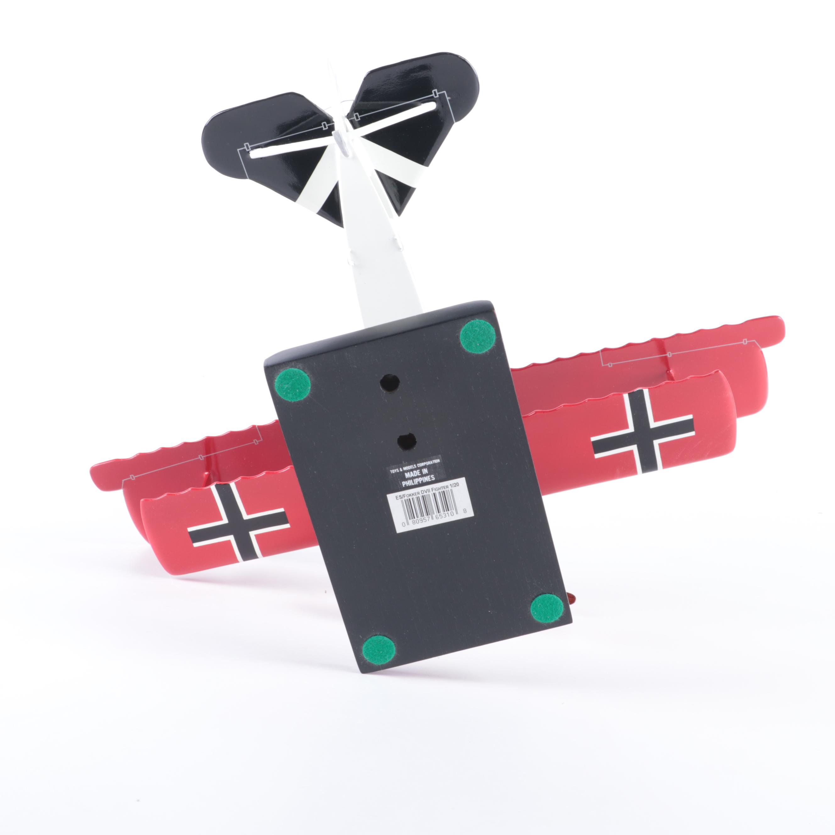 Fokker Biplane and Triplane with Gotha GV Model Airplane