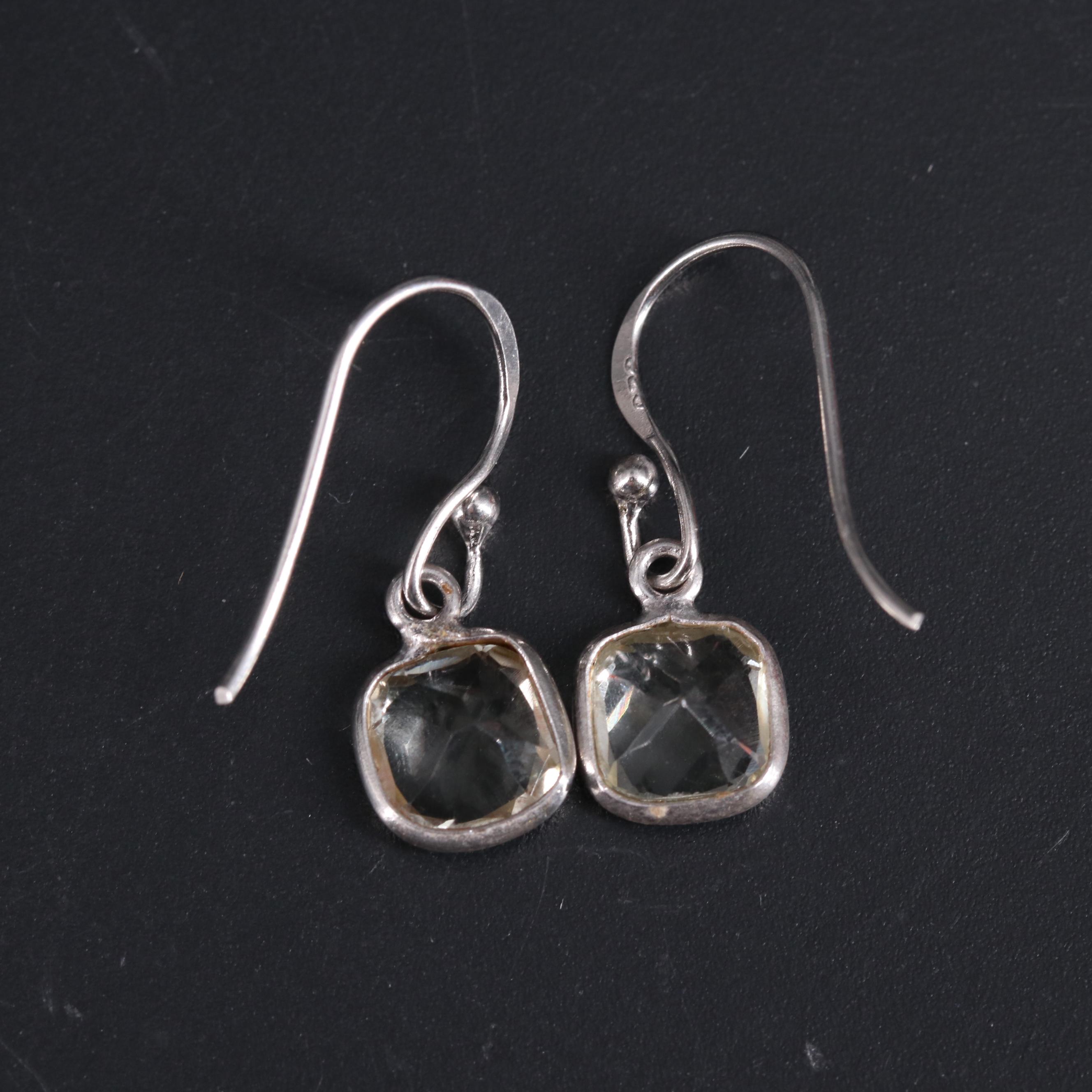 Sterling Amethyst Earrings