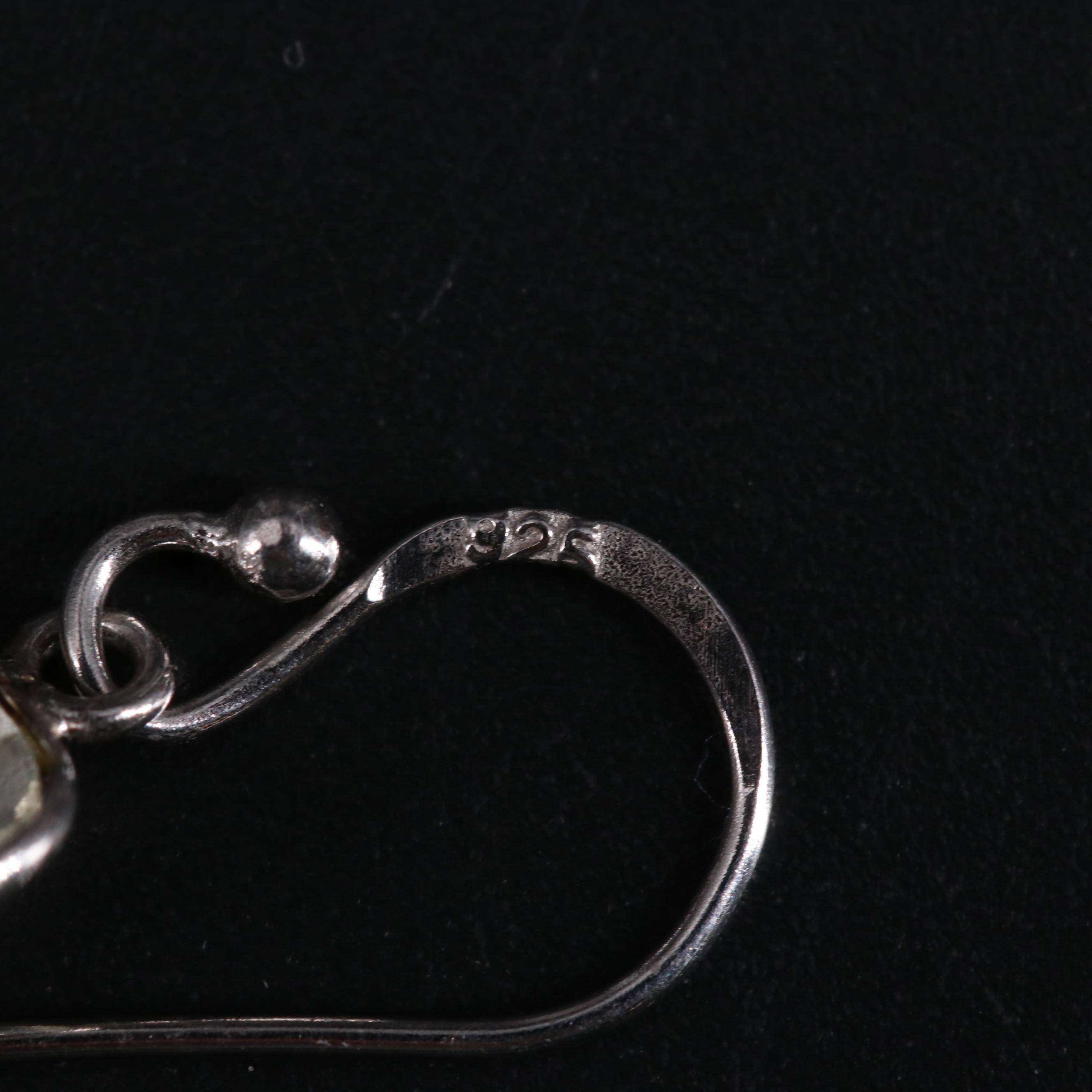 Sterling Amethyst Drop Earrings