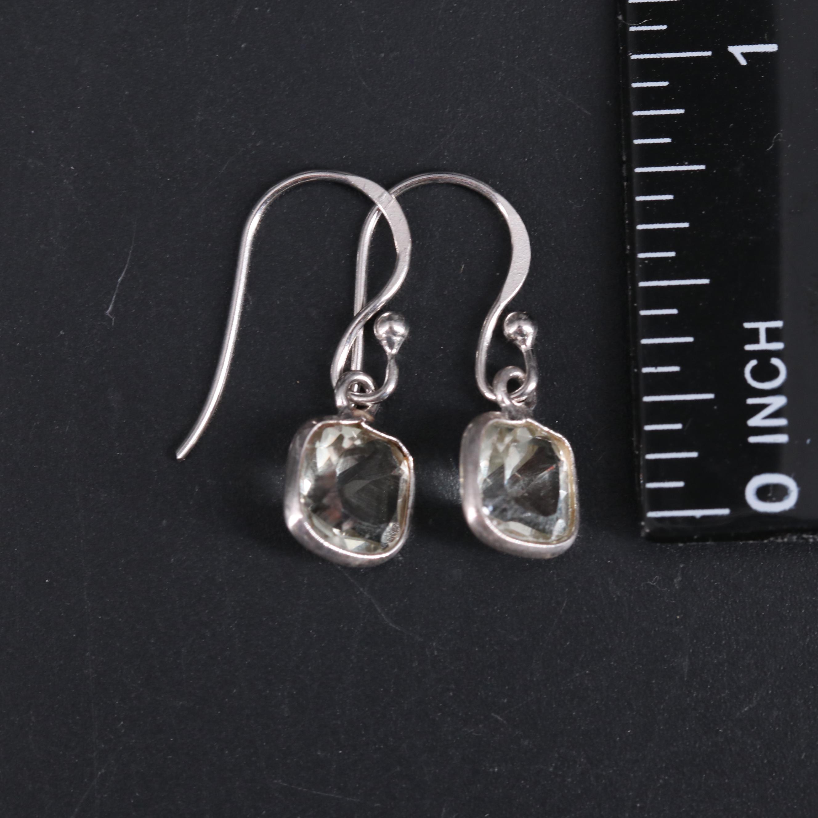Sterling Amethyst Earrings