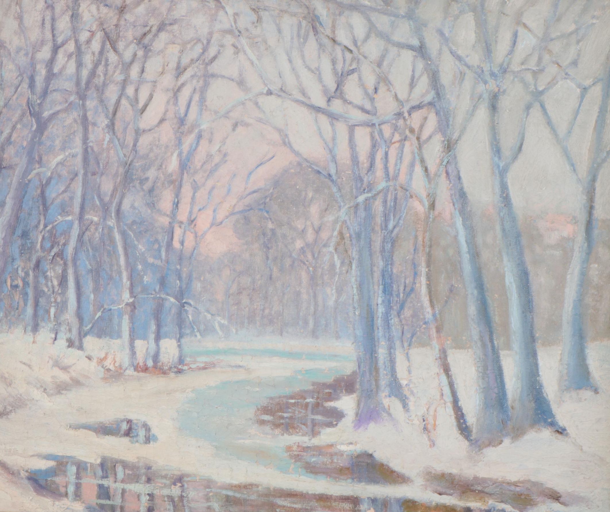 Winter Landscape Oil Painting