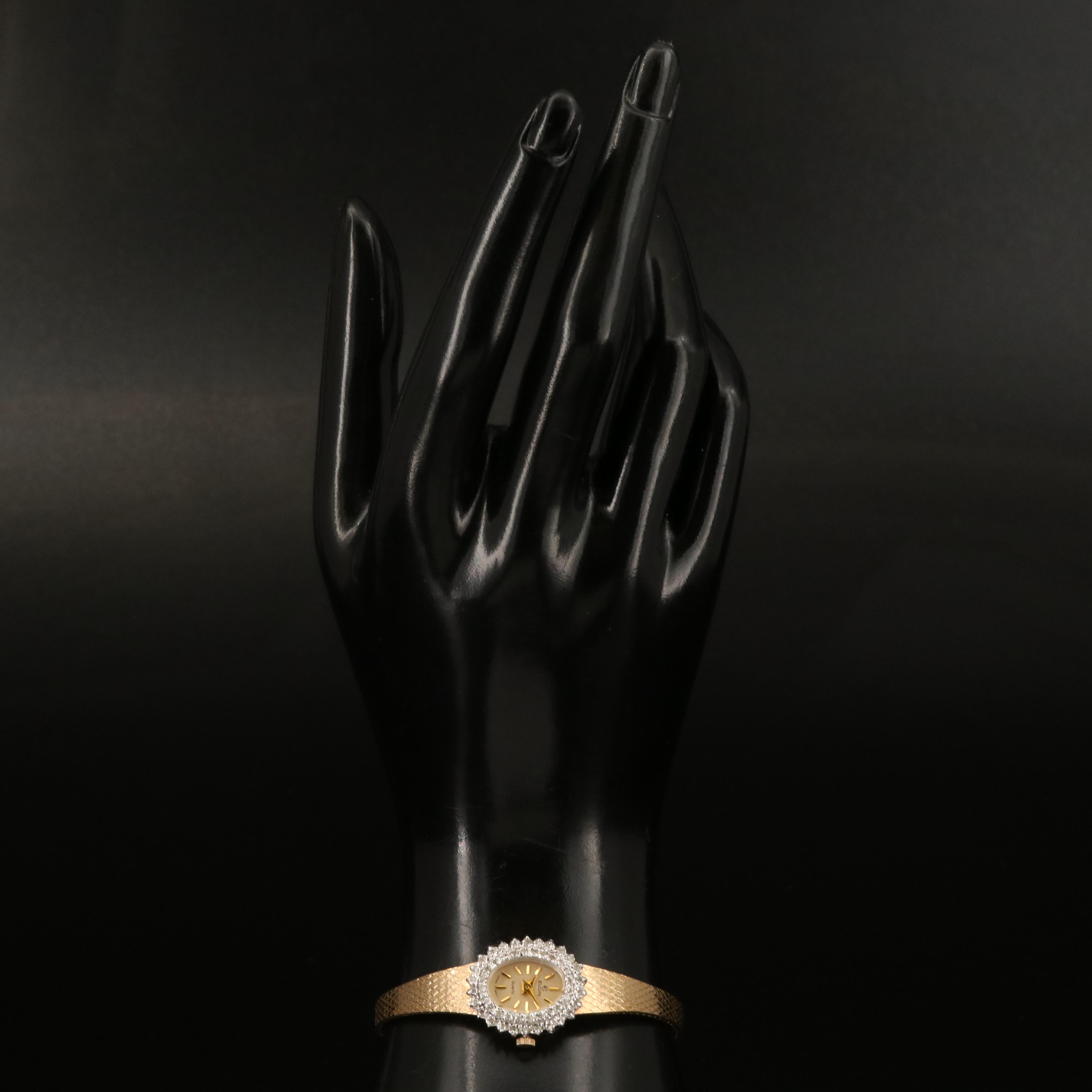 Elgin Gold-Tone Quartz Watch