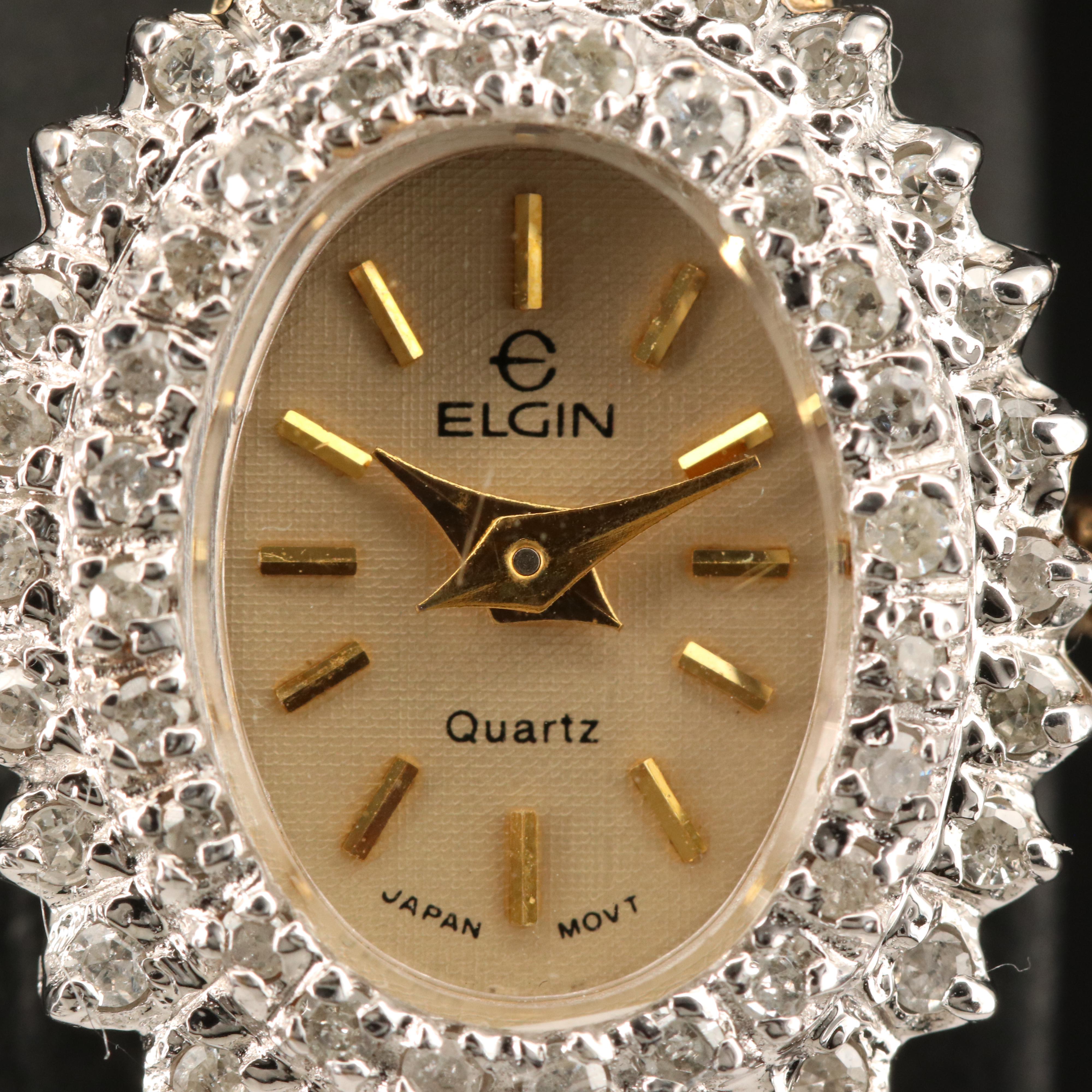 Elgin Gold-Tone Quartz Watch