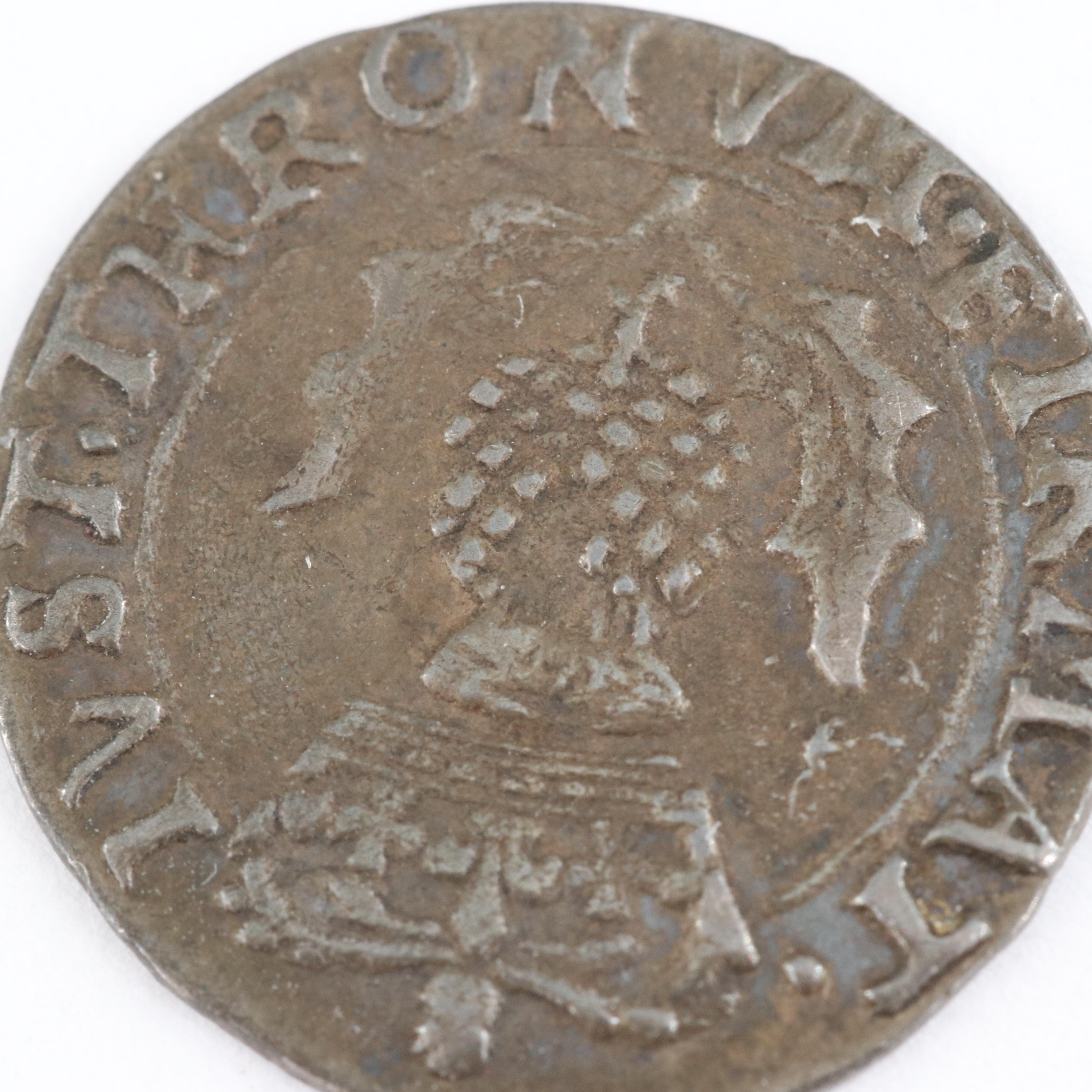 Scottish Hammered Twenty Pence Coin of Charles I, ca. 1637