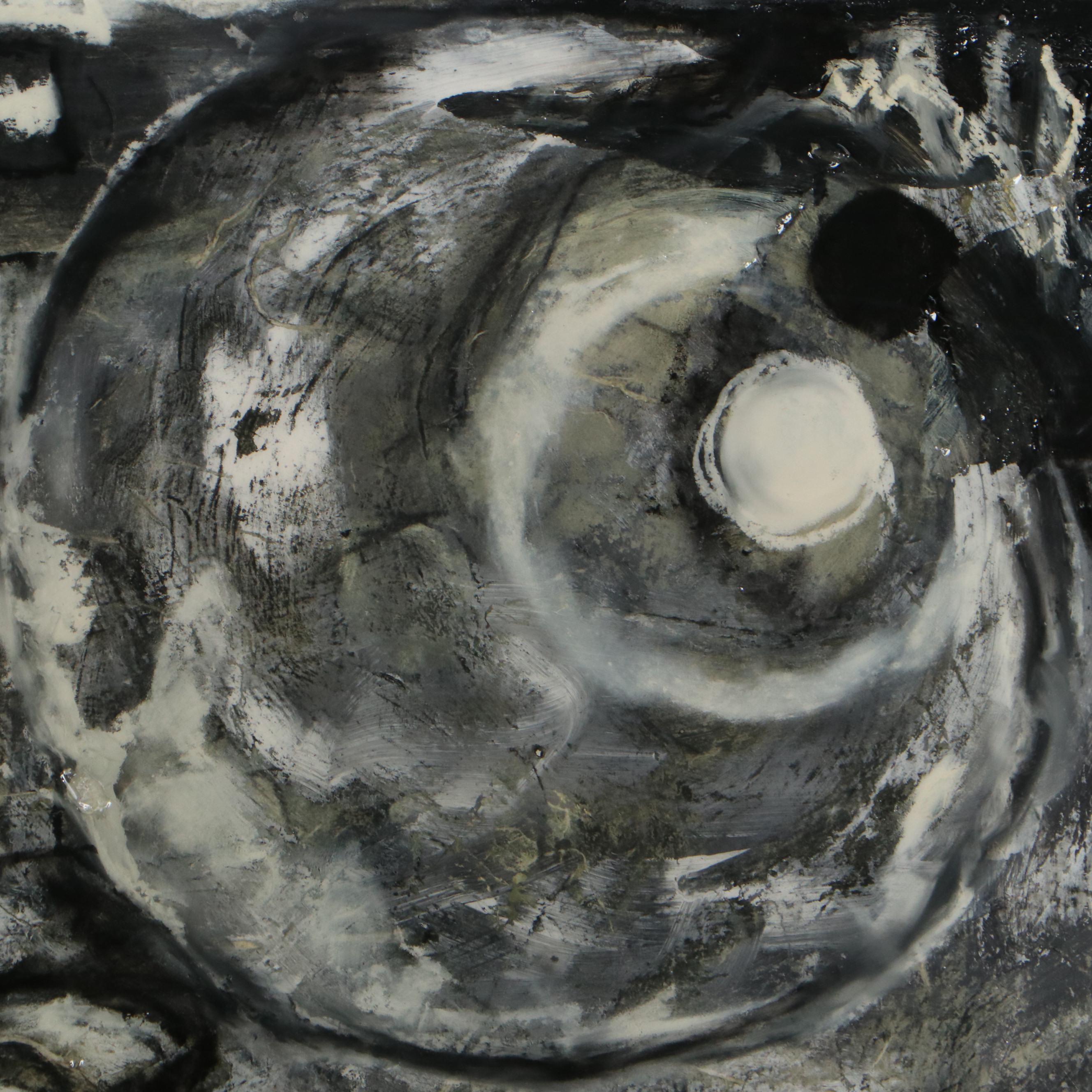 James Wagner Mixed Media Painting "Myth of Sisyphus," 2019